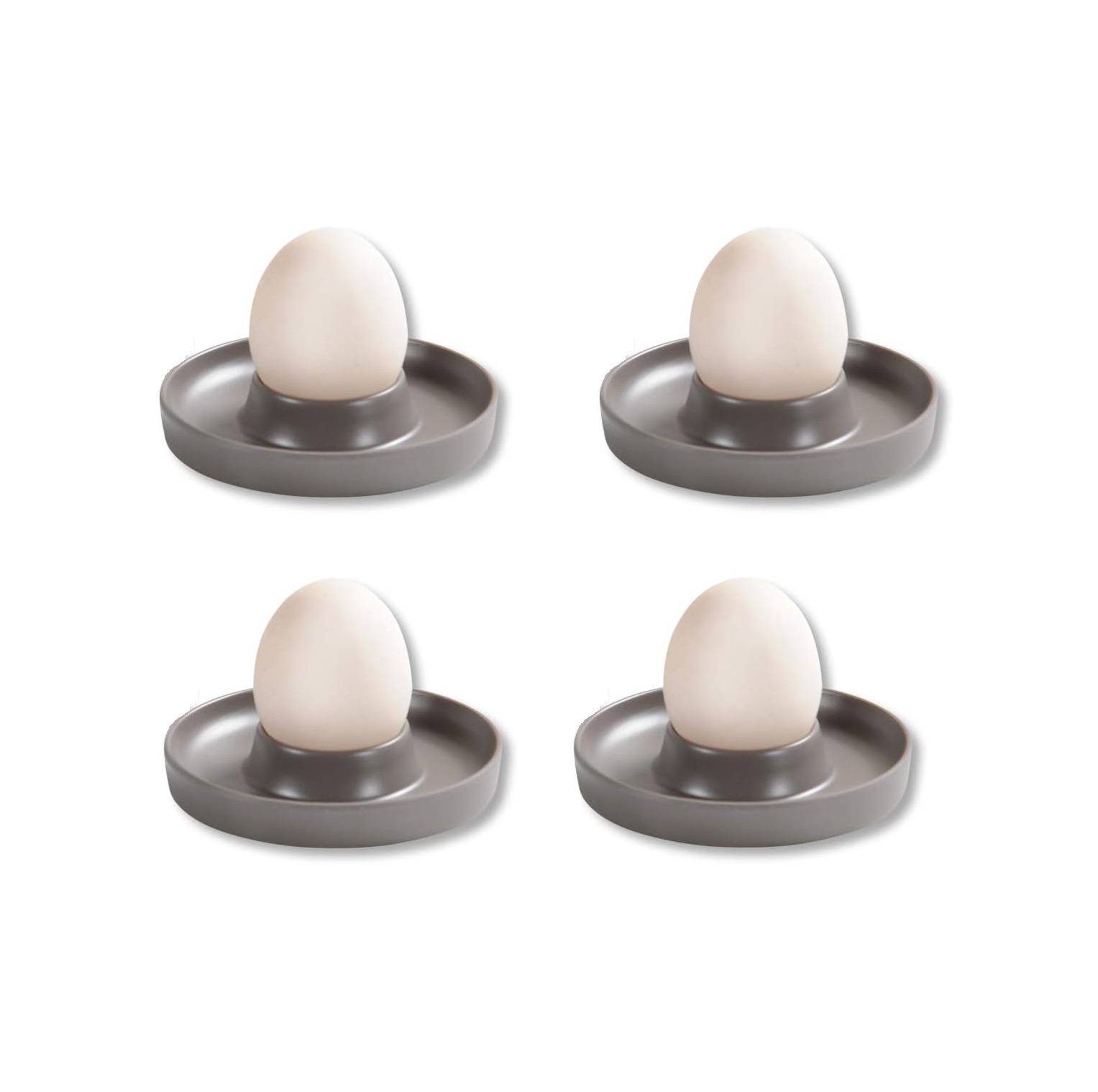 Kesper | Eierbecher Set | Melaminmaterial | edles Grau | perfekter Frühstückspartner