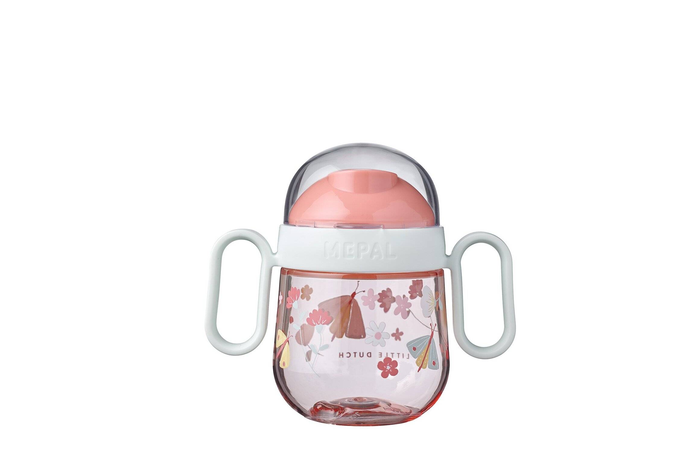 Mepal Mio - Antitropf-Trinklernbecher - flowers & butterflies - Trinklernbecher ab 6 Monate - Baby-Trinkbecher - auslaufsicher