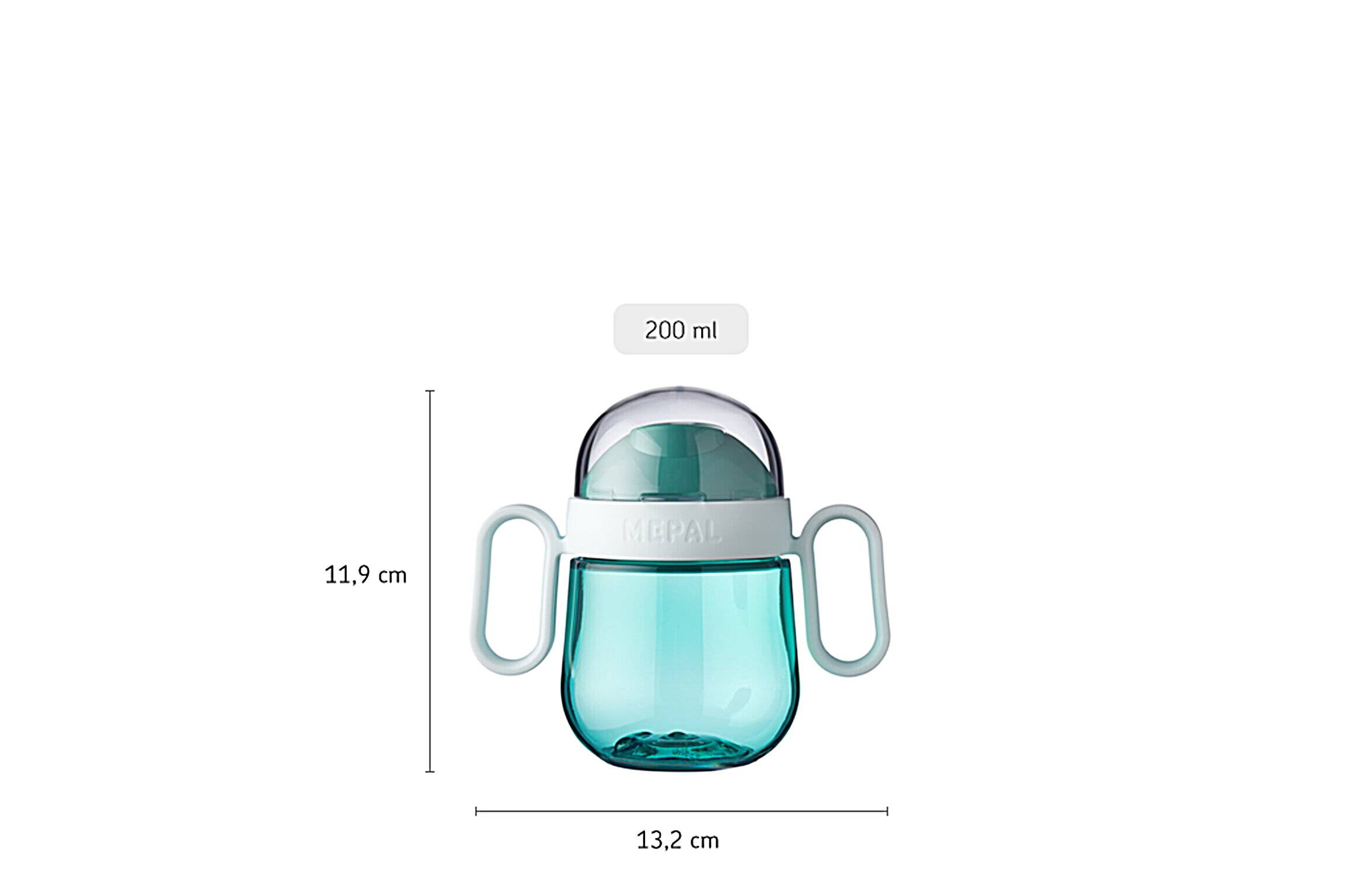 Mepal Mio - Antitropf-Trinklernbecher - flowers & butterflies - Trinklernbecher ab 6 Monate - Baby-Trinkbecher - auslaufsicher