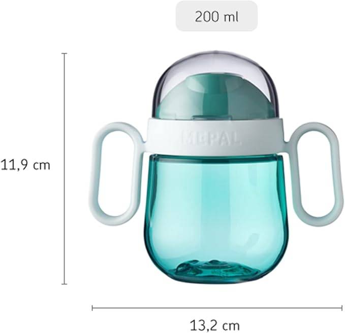 Mepal - Auslausicherer Antitropf-Trinklernbecher - Ab 6 Monaten - Baby Trinkbecher - Spülmaschinengeeignet - BPA frei - 200ml - Flowers