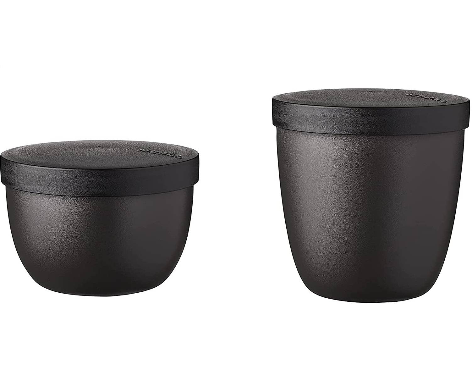 Mepal - Snackpot Duo Pack Ellipse - Praktischer Behälter zur Aufbewahrung & für Transport von Lebensmittel - Tiefkühltauglich - Spülmachinenfest