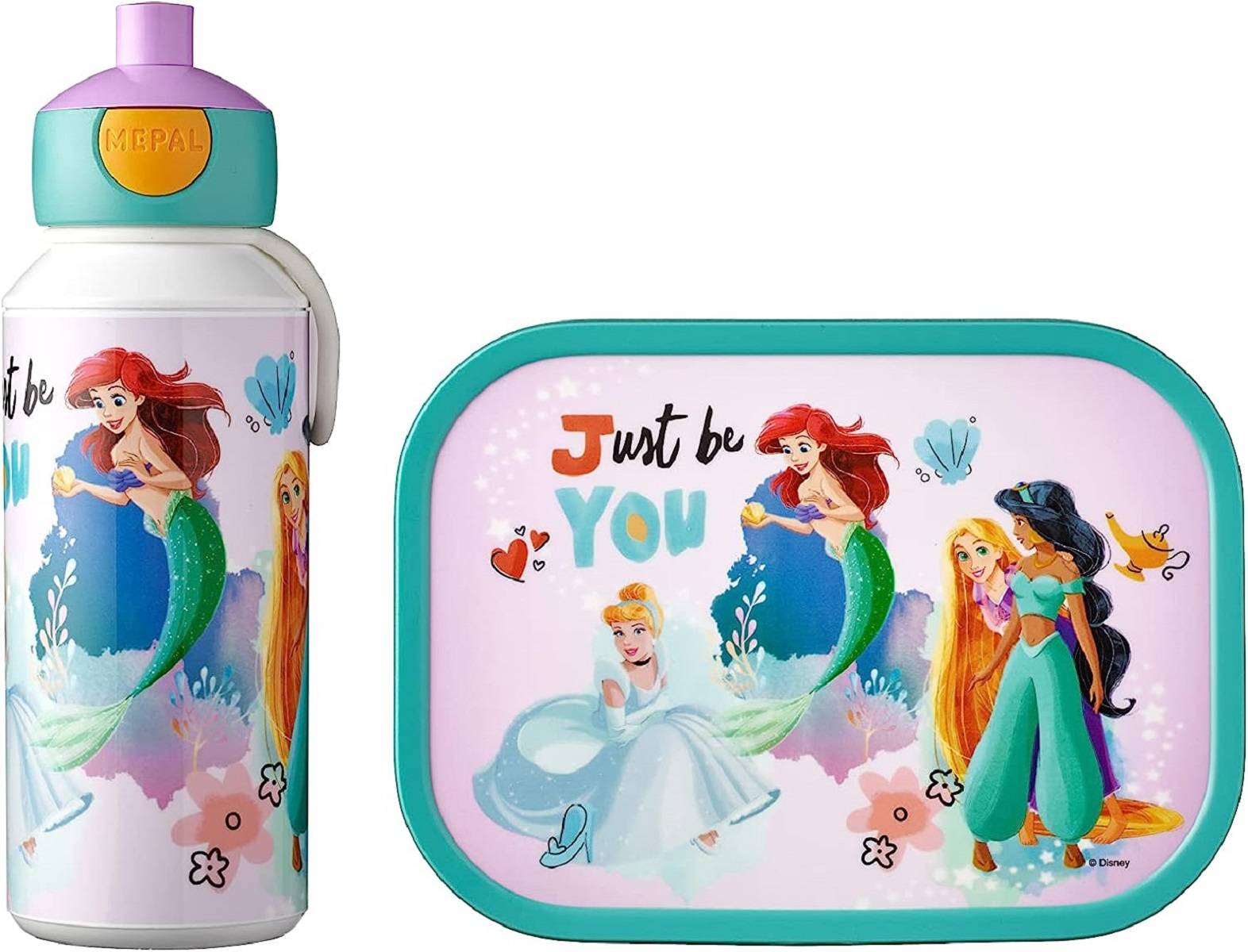 Mepal - Lunch-Set Campus - Lunch-Set für Kinder mit Pop-up Trinkflasche & Lunch Box - Lunch-Set für die Schule oder unterwegs - Spülmaschinenfest