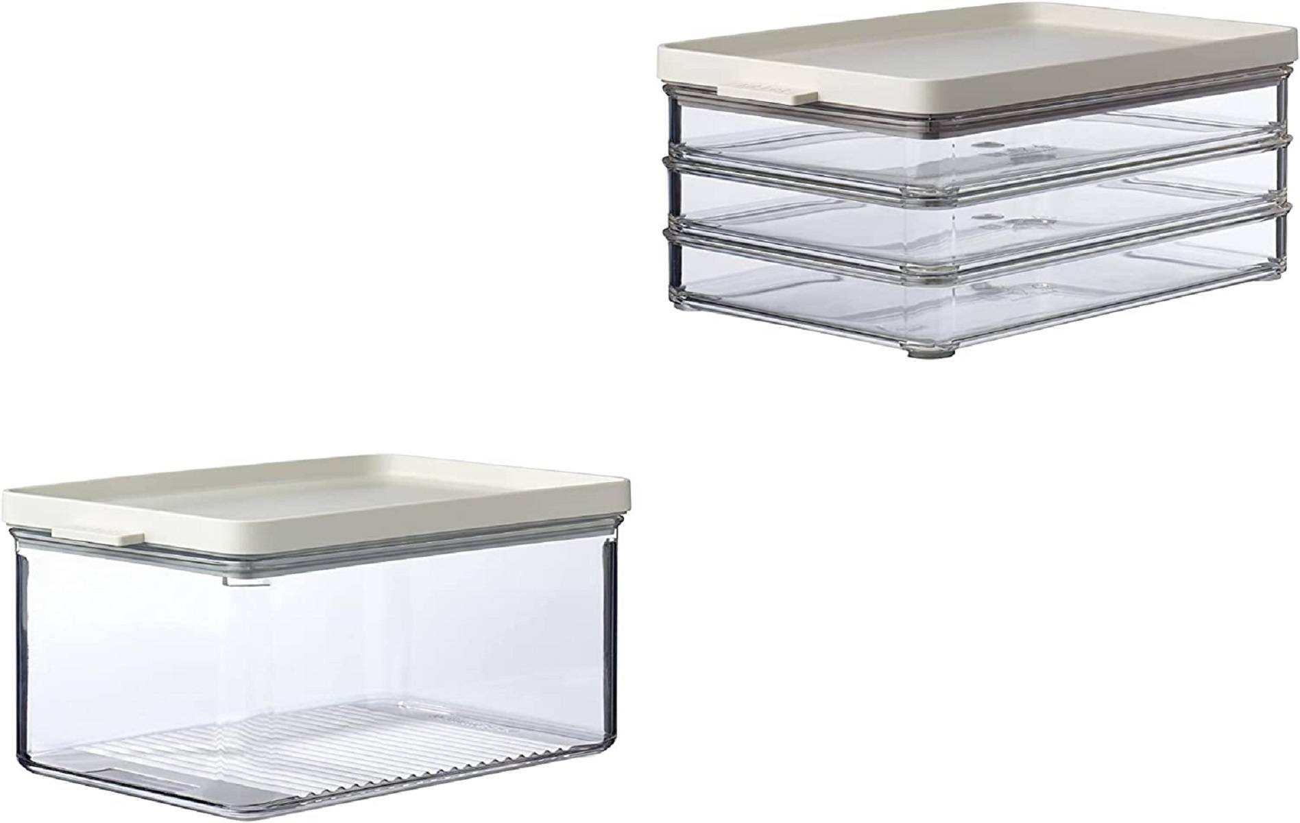 Mepal 2-tlg. Frischhaltedosen Starter-Set Meat and Cheese Omnia Vorratsdose - Käsedose - ideal für die Aufbewahrung von Lebensmitteln - Luftdicht