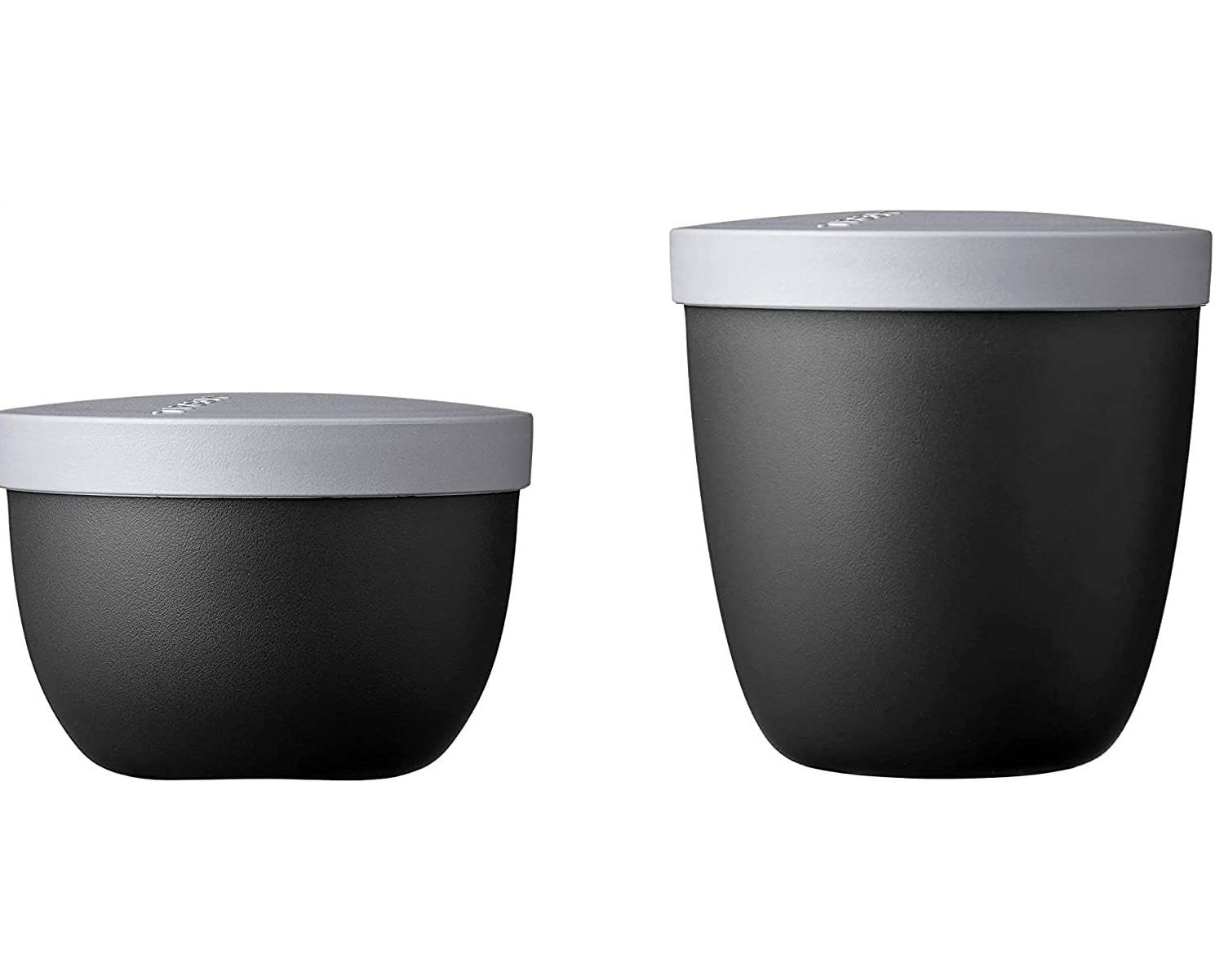 Mepal - Snackpot Duo Pack Ellipse - Praktischer Behälter zur Aufbewahrung & für Transport von Lebensmittel - Tiefkühltauglich - Spülmachinenfest