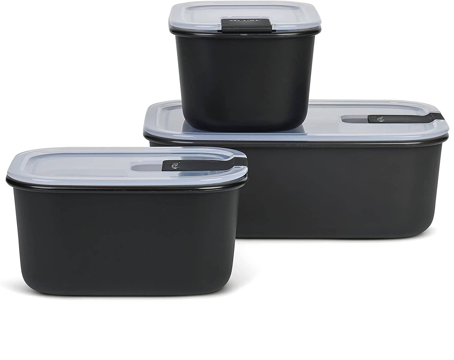Mepal – Frischhaltedosen set 3-teilig EasyClip – Schüssel mit Deckel & Klickverschluss – Geeignet für Mikrowelle, Dampfgarer, Kühl- und Gefri