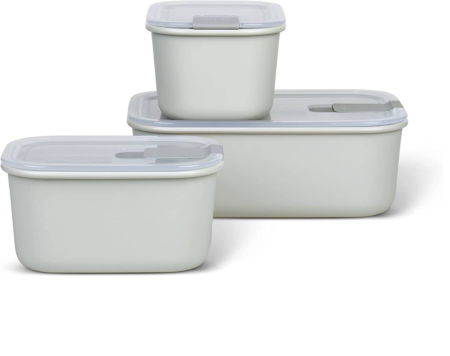 Mepal – Frischhaltedosen set 3-teilig EasyClip – Schüssel mit Deckel & Klickverschluss – Geeignet für Mikrowelle, Dampfgarer, Kühl- und Gefri