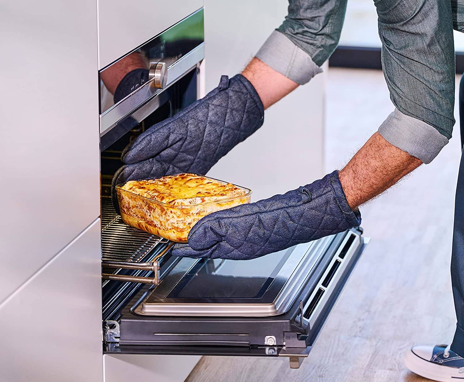 Mepal – Frischhaltedose Glas EasyClip – Glasschüssel mit Deckel & Klickverschluss – Geeignet für Mikrowelle, Dampfgarer, Ofen Gefrierschrank