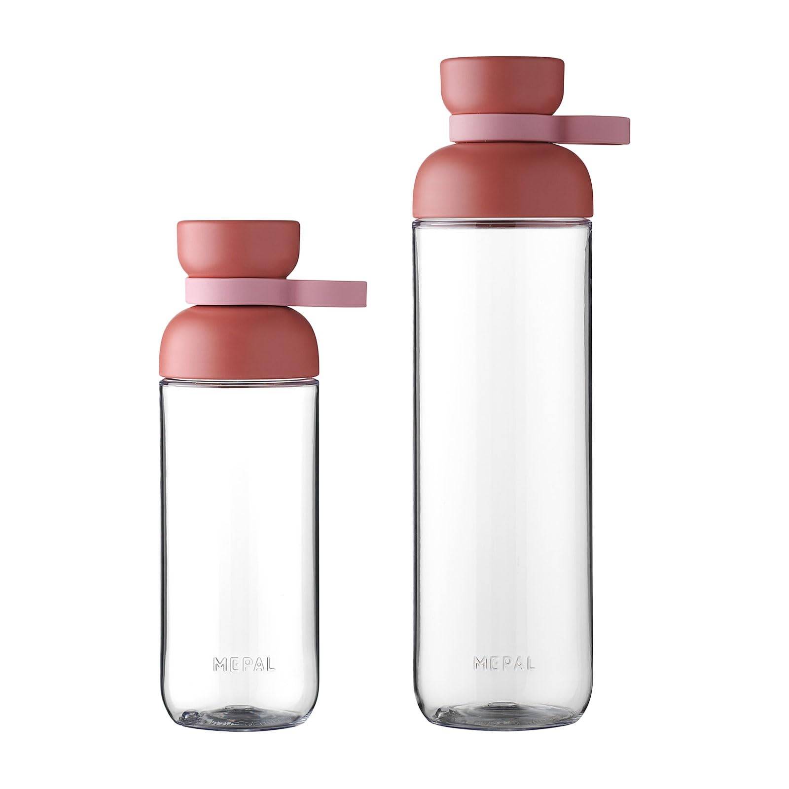 Mepal Trinkflaschen Vita - Wasserflaschen Duo Pack - Flaschen für Uni, Arbeit, Fitness, Outdoor, Job - Stoßfest, Auslaufsicher - BPA-frei & Spülmas