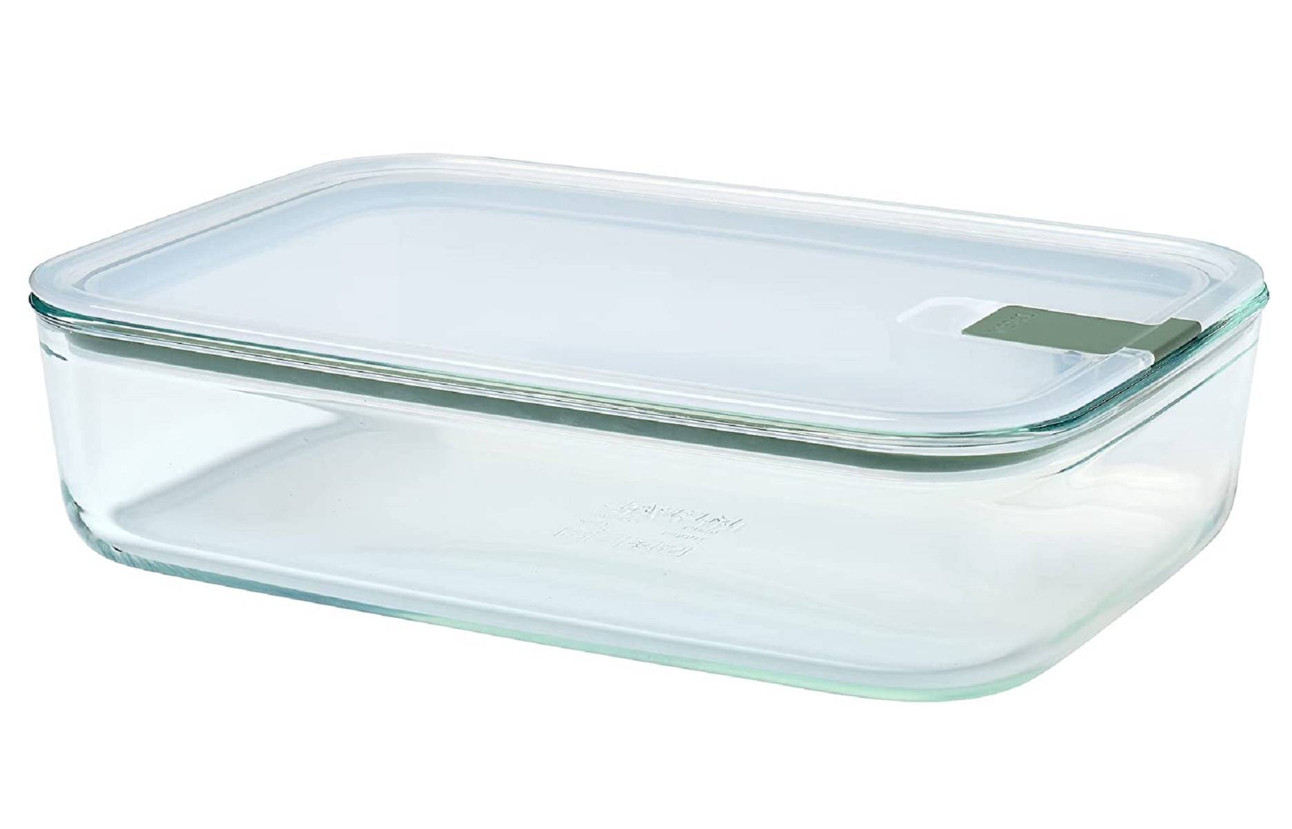 Mepal – Frischhaltedose Glas EasyClip – Glasschüssel mit Deckel & Klickverschluss – Geeignet für Mikrowelle, Dampfgarer, Ofen Gefrierschrank