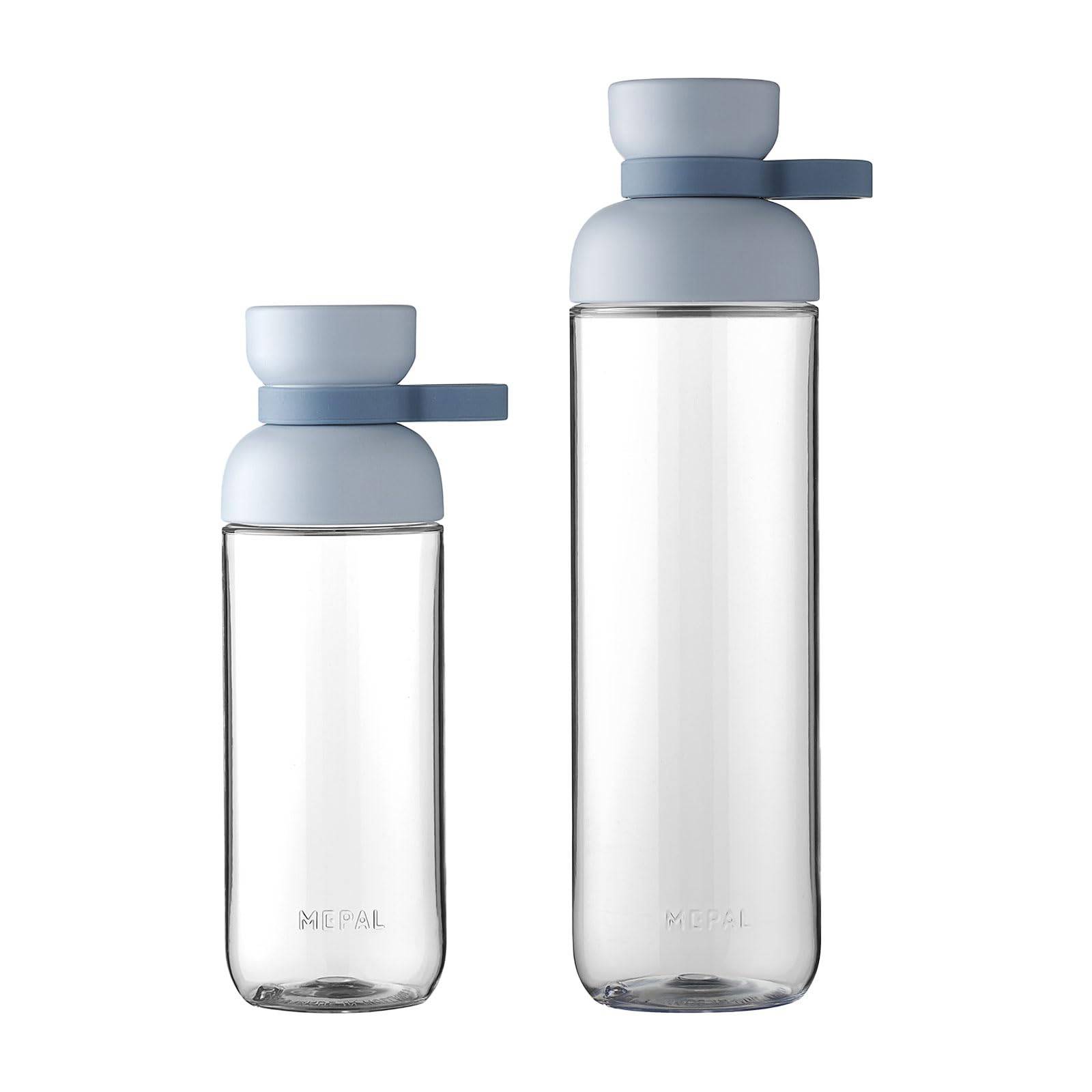 Mepal Trinkflaschen Vita - Wasserflaschen Duo Pack - Flaschen für Uni, Arbeit, Fitness, Outdoor, Job - Stoßfest, Auslaufsicher - BPA-frei & Spülmas