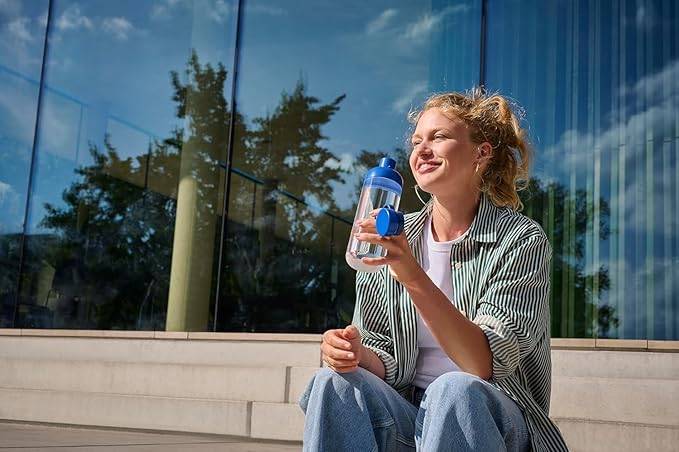 Mepal Trinkflaschen Vita - Wasserflaschen Duo Pack - Flaschen für Uni, Arbeit, Fitness, Outdoor, Job - Stoßfest, Auslaufsicher - BPA-frei & Spülmas