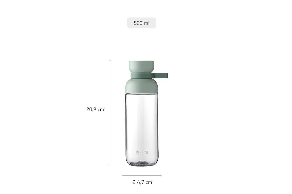 Mepal Trinkflasche Mepal Vita - Wasserflasche - Flasche für Uni, Arbeit, Fitness, Outdoor, Job - Stoßfest, Auslaufsicher - BPA-frei & Spülmaschinen