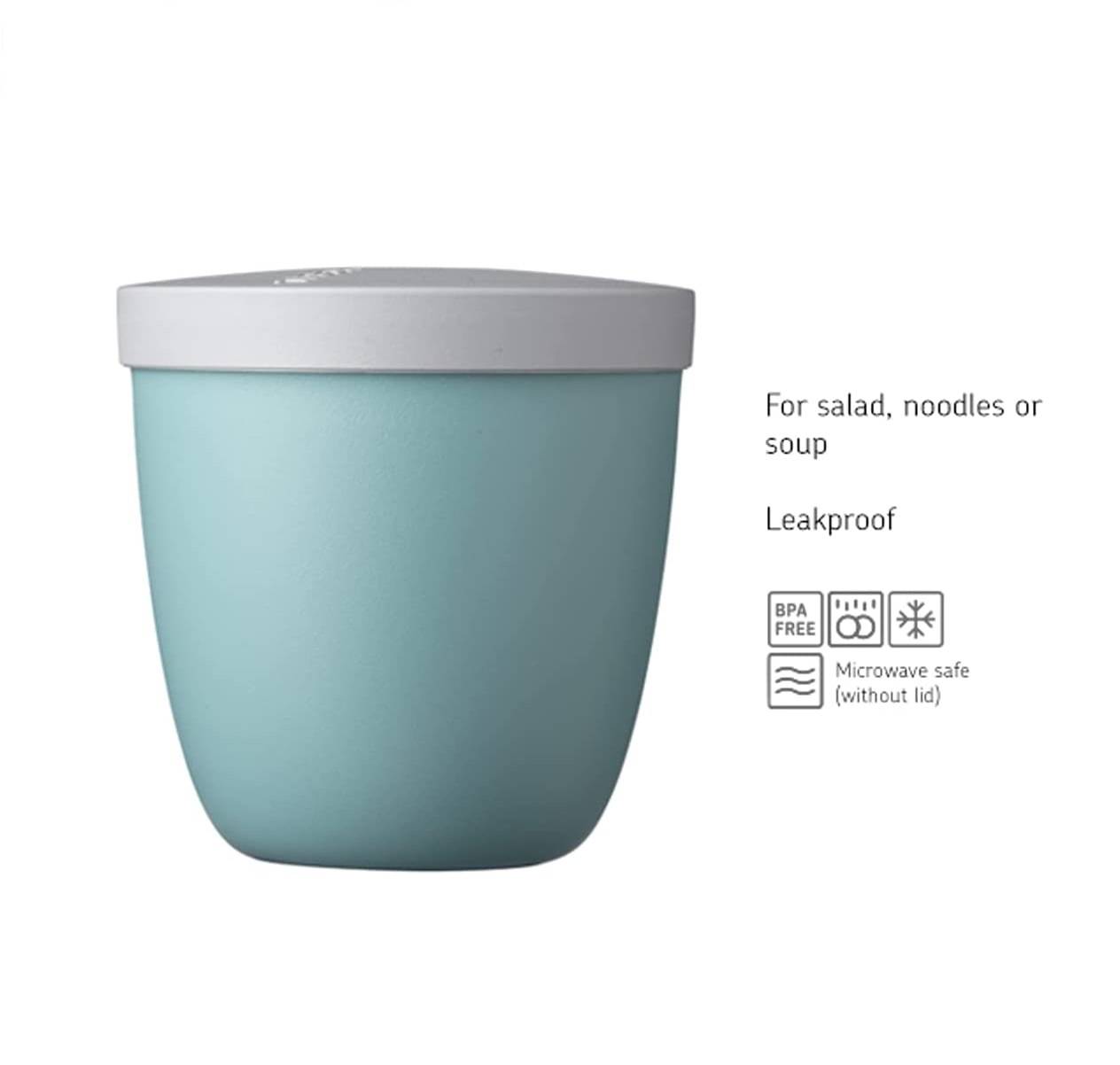 Mepal - Snackpot Ellipse - Praktischer Behälter zur Aufbewahrung & für Transport von Lebensmittel - Tiefkühltauglich - Spülmachinenfest - 500 ml