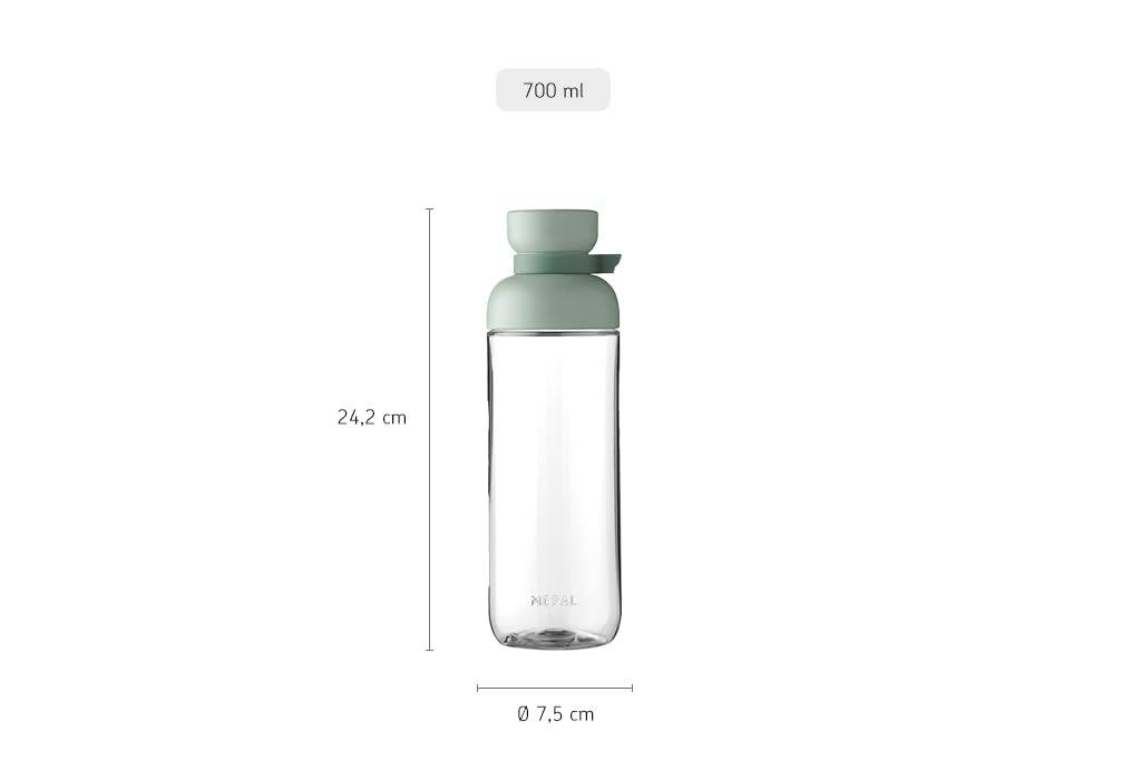 Mepal Trinkflasche Mepal Vita - Wasserflasche - Flasche für Uni, Arbeit, Fitness, Outdoor, Job - Stoßfest, Auslaufsicher - BPA-frei & Spülmaschinen