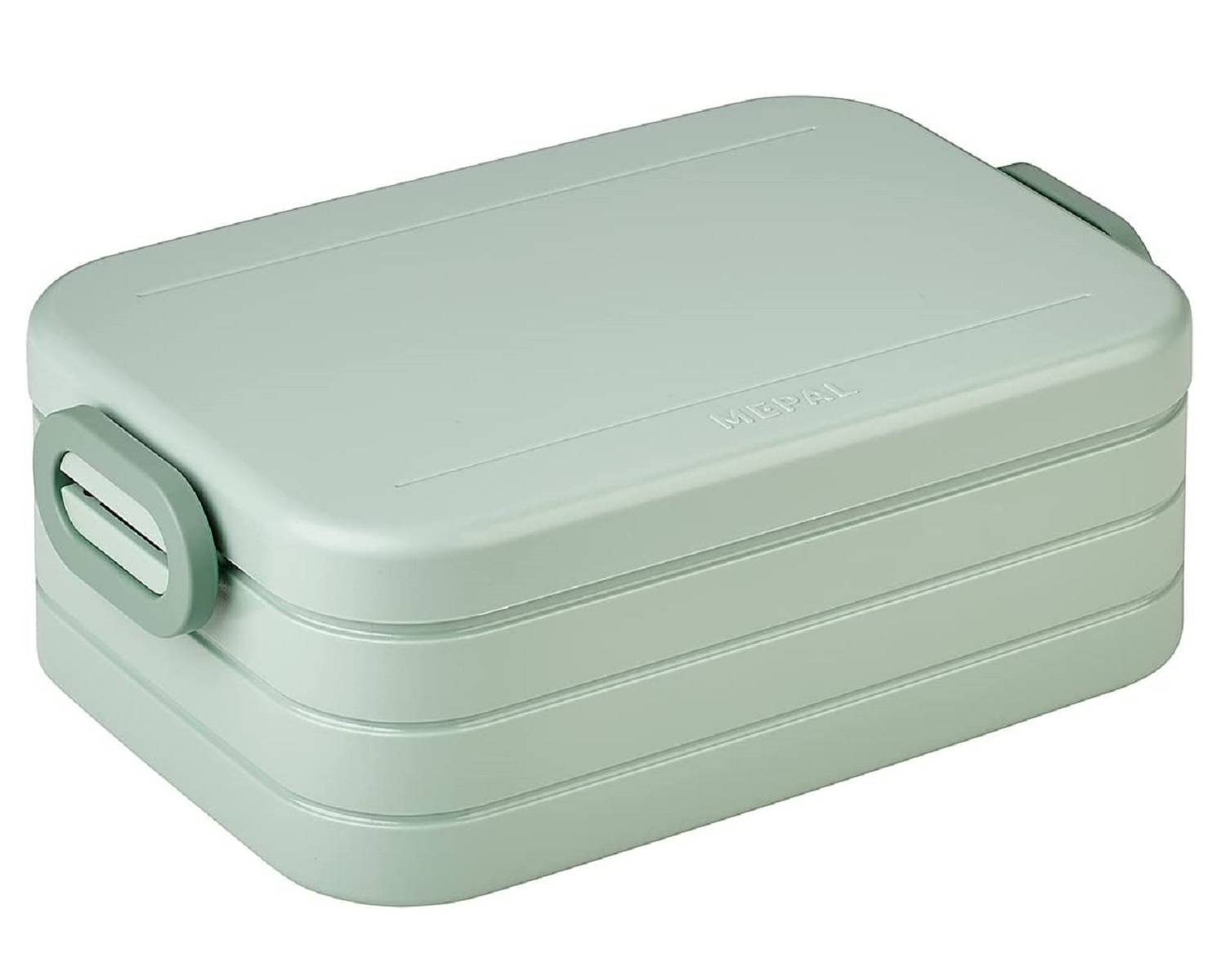 Mepal 2-tlg Bento-Lunchboxen Set Klein/Groß Take A – Brotdose mit Fächern, geeignet für bis zu 4 BZW. 8 Butterbrote, TPE/pp/abs, 0 mm Nordic Sage