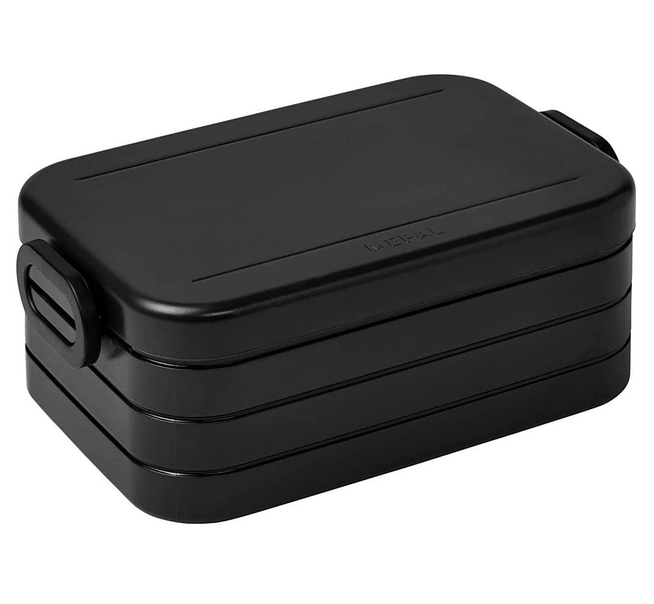 Mepal 2-tlg Take a Break Set – Limited Edition Schwarz/Black Edition – Large 1500 ml/Midi 900 ml – Lunchbox mit Trennwand – ideal für Mealpre