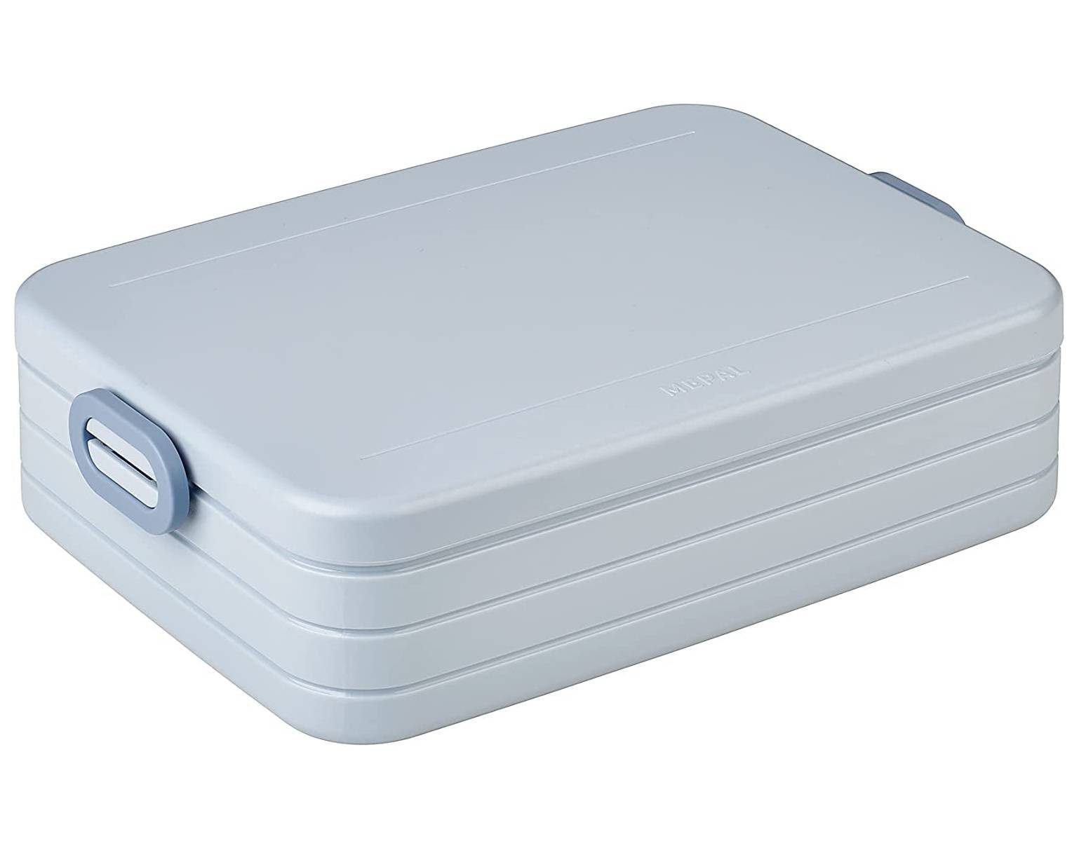 Mepal 2-tlg Bento-Lunchboxen Set Klein/Groß Take A – Brotdose mit Fächern, geeignet für bis zu 4 BZW. 8 Butterbrote, TPE/pp/abs, 0 mm Nordic Blue