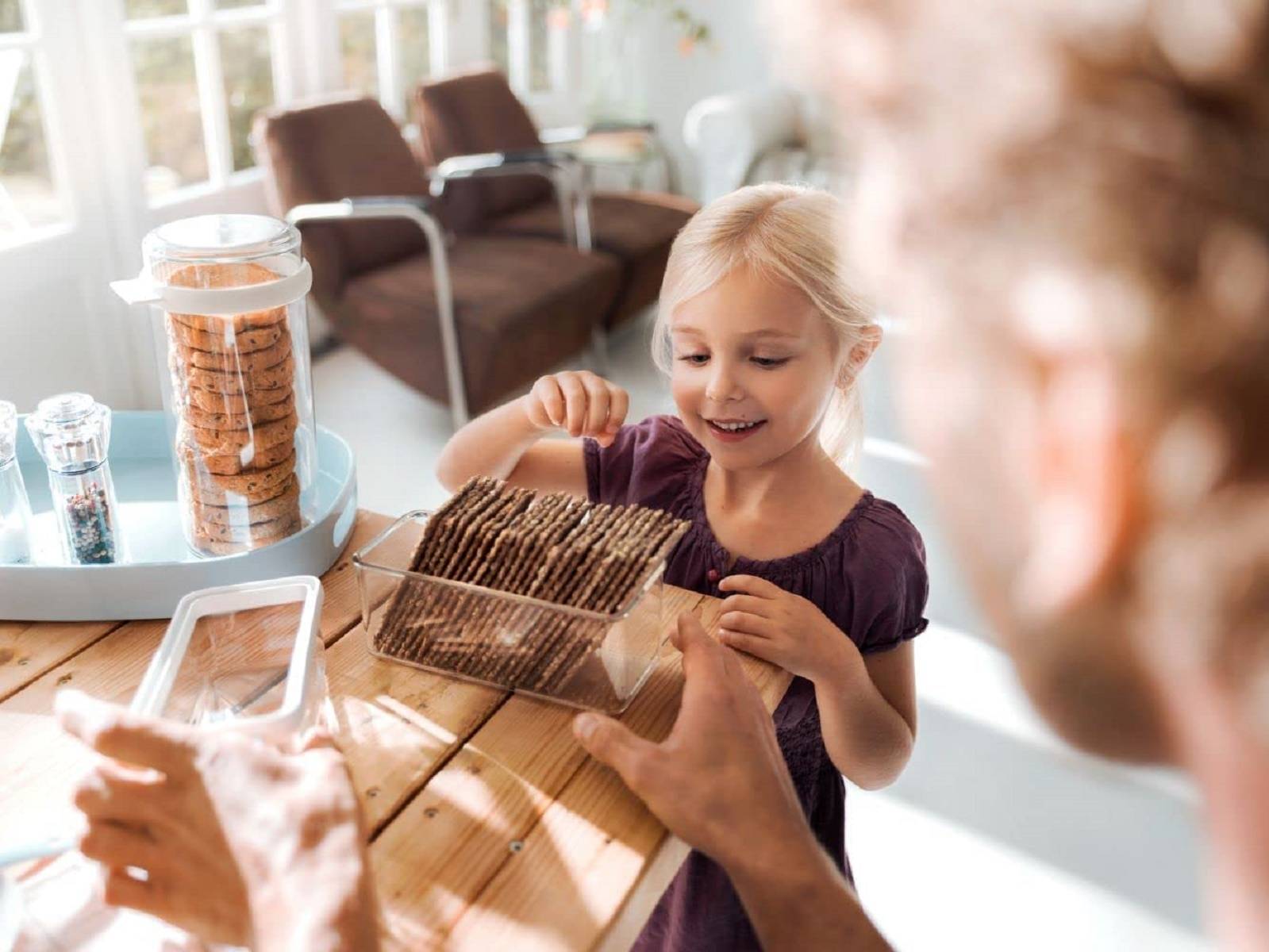 Mepal Vorratsdose Stora rund 1,9 Liter, SAN / TPE, Weiß mit Dichtungsring, 13,4 x 12 x 24 cm, BPA-frei, Spülmaschinenfest