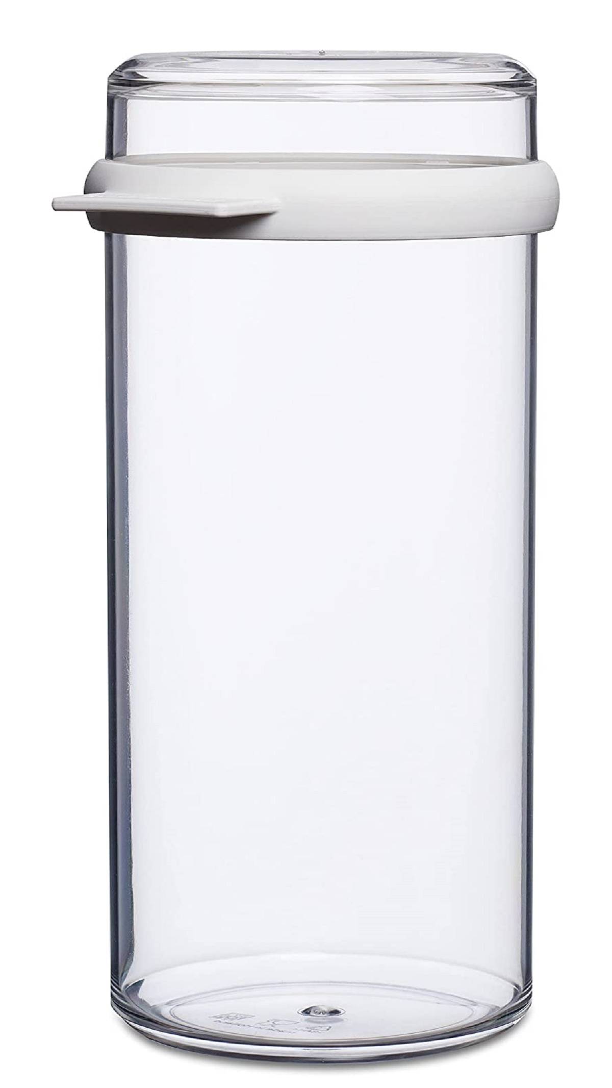 Mepal Vorratsdose Stora rund 1,9 Liter, SAN / TPE, Weiß mit Dichtungsring, 13,4 x 12 x 24 cm, BPA-frei, Spülmaschinenfest