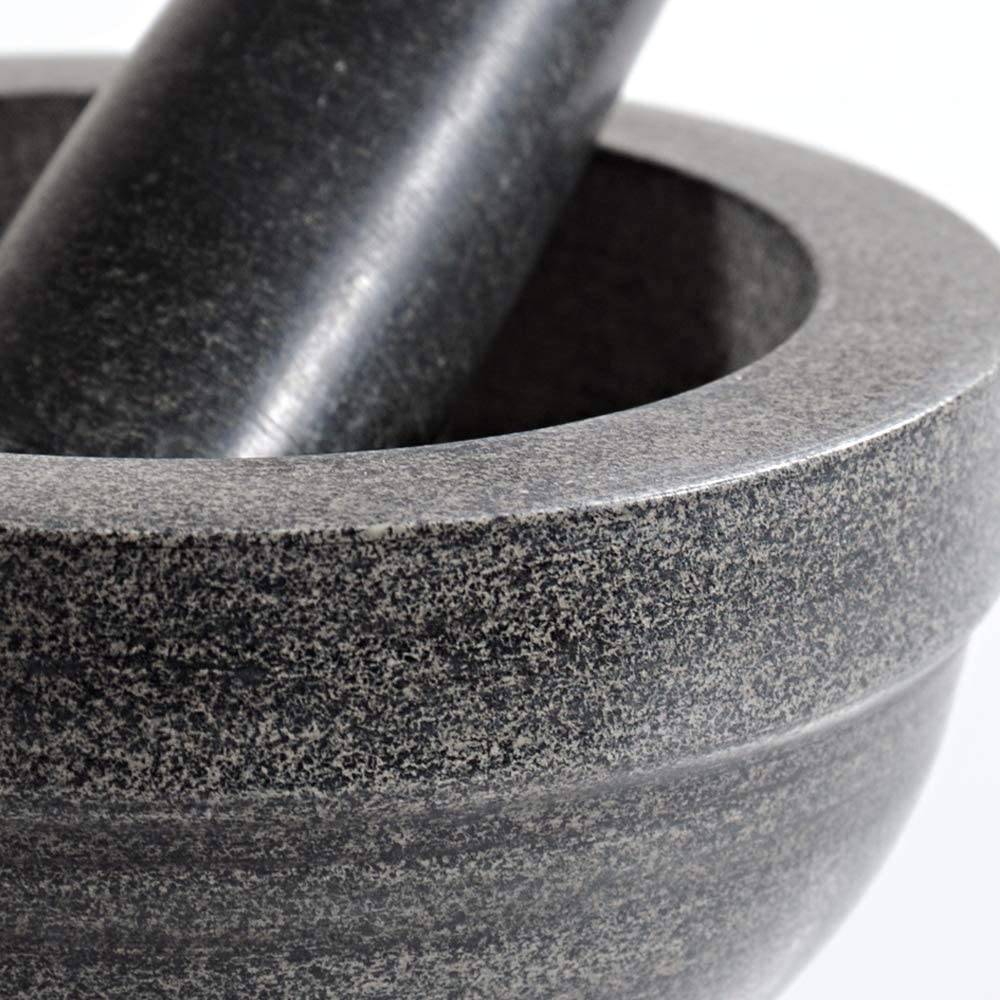 Kesper | Mörser mit Schlegel Starter- Set | Material: Granit/Akazienholz | robust & langlebig | ideal für Küche und Grillsaison