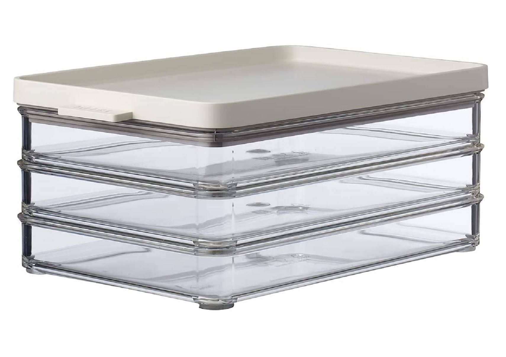 Mepal Kühlschrankdose Omnia Aufschnittdose 3-lagig - Nordic White / Weiß