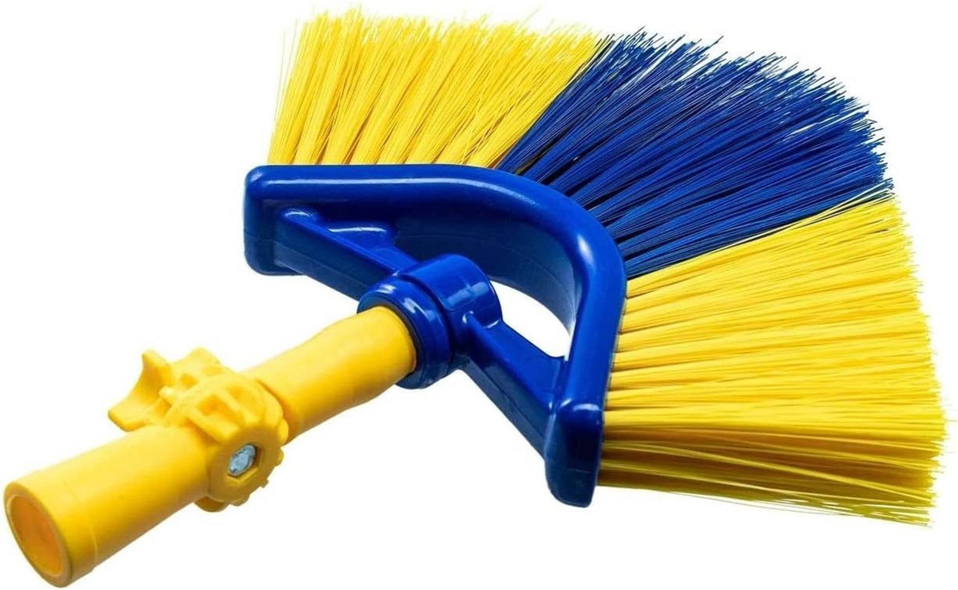 Neustanlo | Ersatzbürste für Eckbesen inkl. Winkelgelenk | deutsches Gewinde | farblich Sortiert | ideal für Spinnenweben