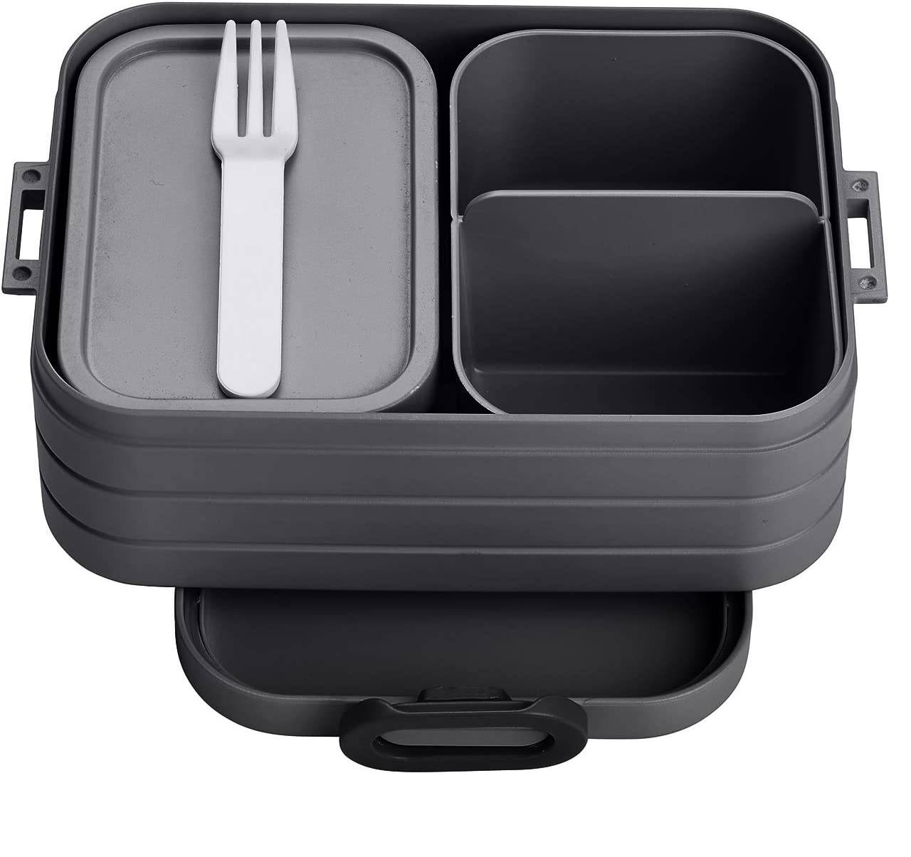 Mepal - Lunchbox Take A break midi - Brotdose mit Fächern - Geeignet fur bis zu 4 butterbrote - 900 ml - Nordic black