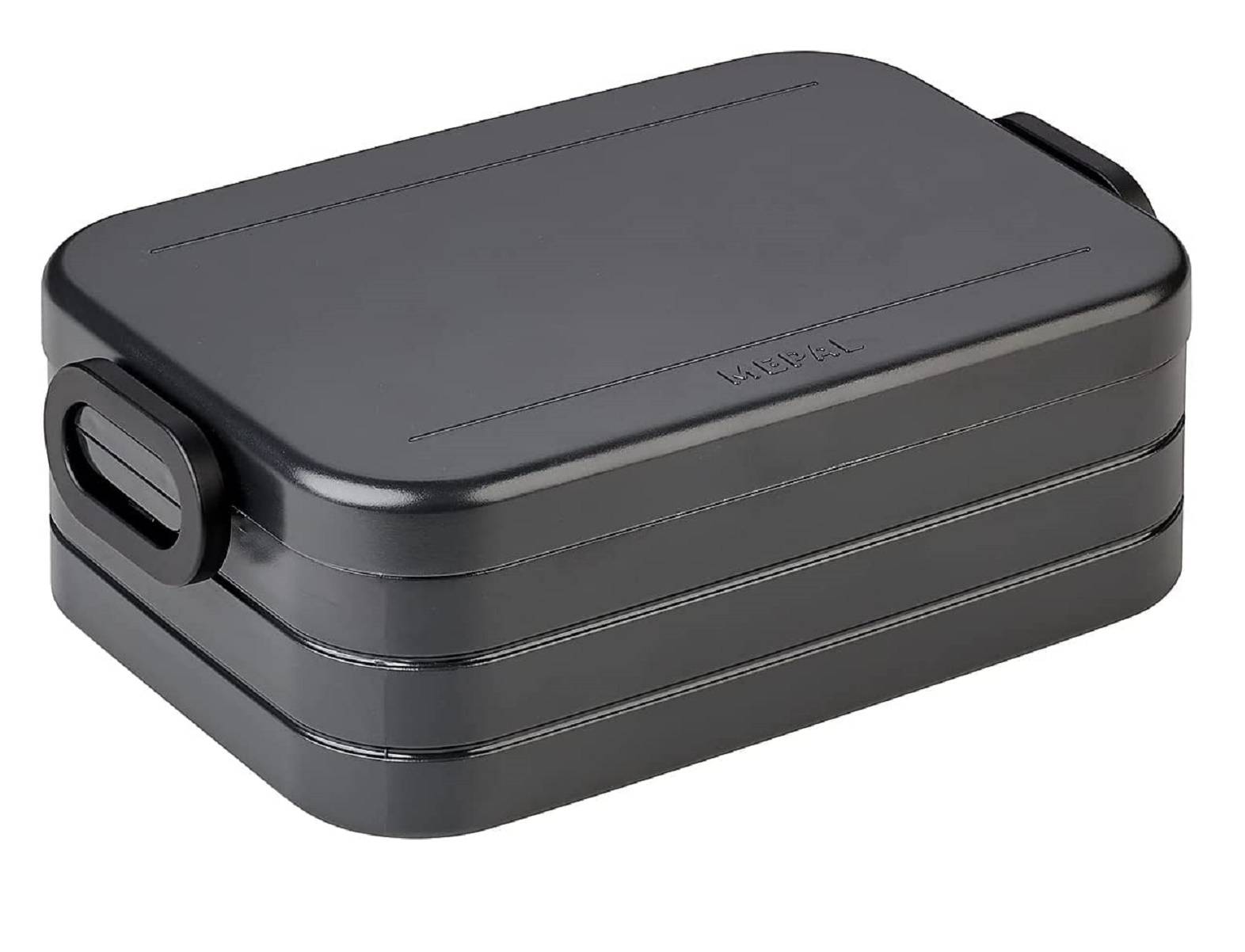 Mepal - Lunchbox Take A break midi - Brotdose mit Fächern - Geeignet fur bis zu 4 butterbrote - 900 ml - Nordic black