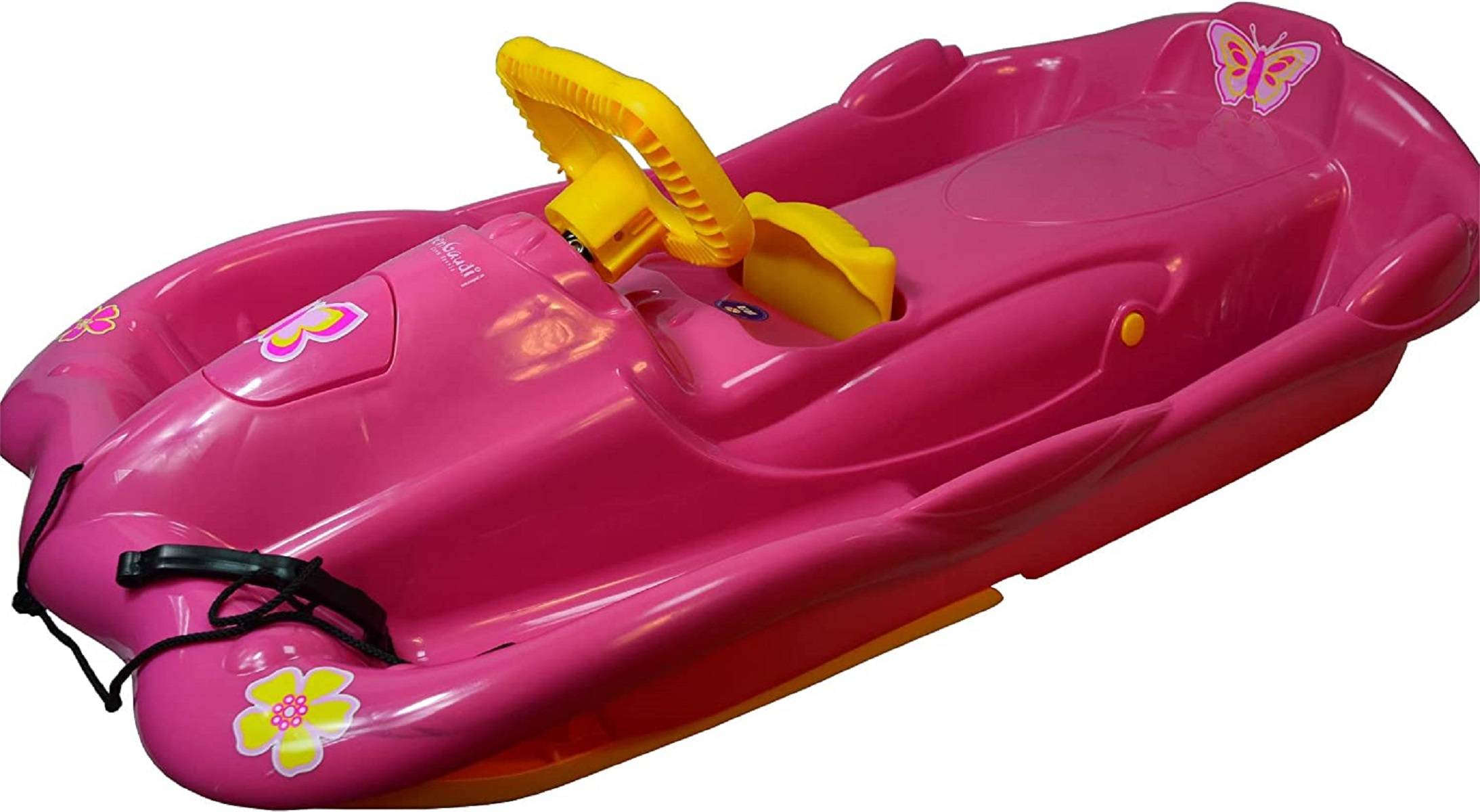 AlpenGaudi | Alpenspace | Pink Girls Only | 100x54x28 cm | Lenkbob für Mädchen | hoher Fahrspaß | robust und langlebig | ergonomisches Design | ide