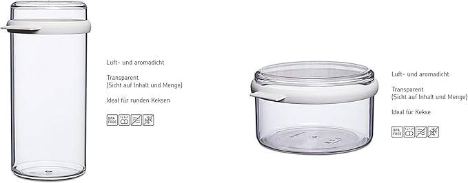 Mepal - Lebensmittelbehälter Stora Starter-Set - Transparente Aufbewahrungsbox mit Deckel für Trockene Lebensmittel - Küchenorganizer & Vorratsdose