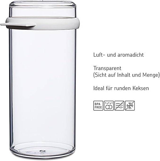 Mepal - Zwiebackdose Stora Duo Pack - Luftdichte Aufbewahrungsbox für Zwieback - Luftdichter Aufbewahrungsbehälter mit Deckel - Ideal für die Organ