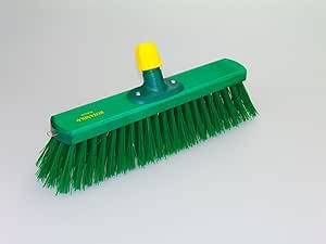 BÜMAG Hofbesen Holz, Elaston, 40 cm, grün/Mehrfarbig