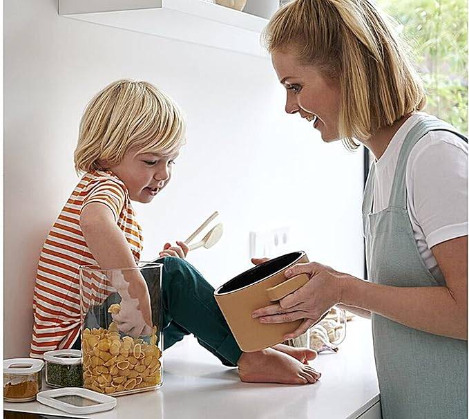 Mepal Transparente Vorratsdosen mit Deckel XL - Lebensmittelbehälter Rechteckige - Küchenorganizer & Aufbewahrungsbox aus Kunststoff - Vorratsbehäl