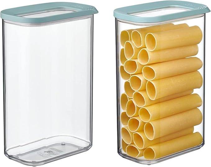 Mepal | 2-teiliges Set Vorratsdosen mit Deckel | Lebensmittelbehälter Rechteckige | Küchenorganizer aus Kunststoff | Vorratsbehälter Luftdicht |
