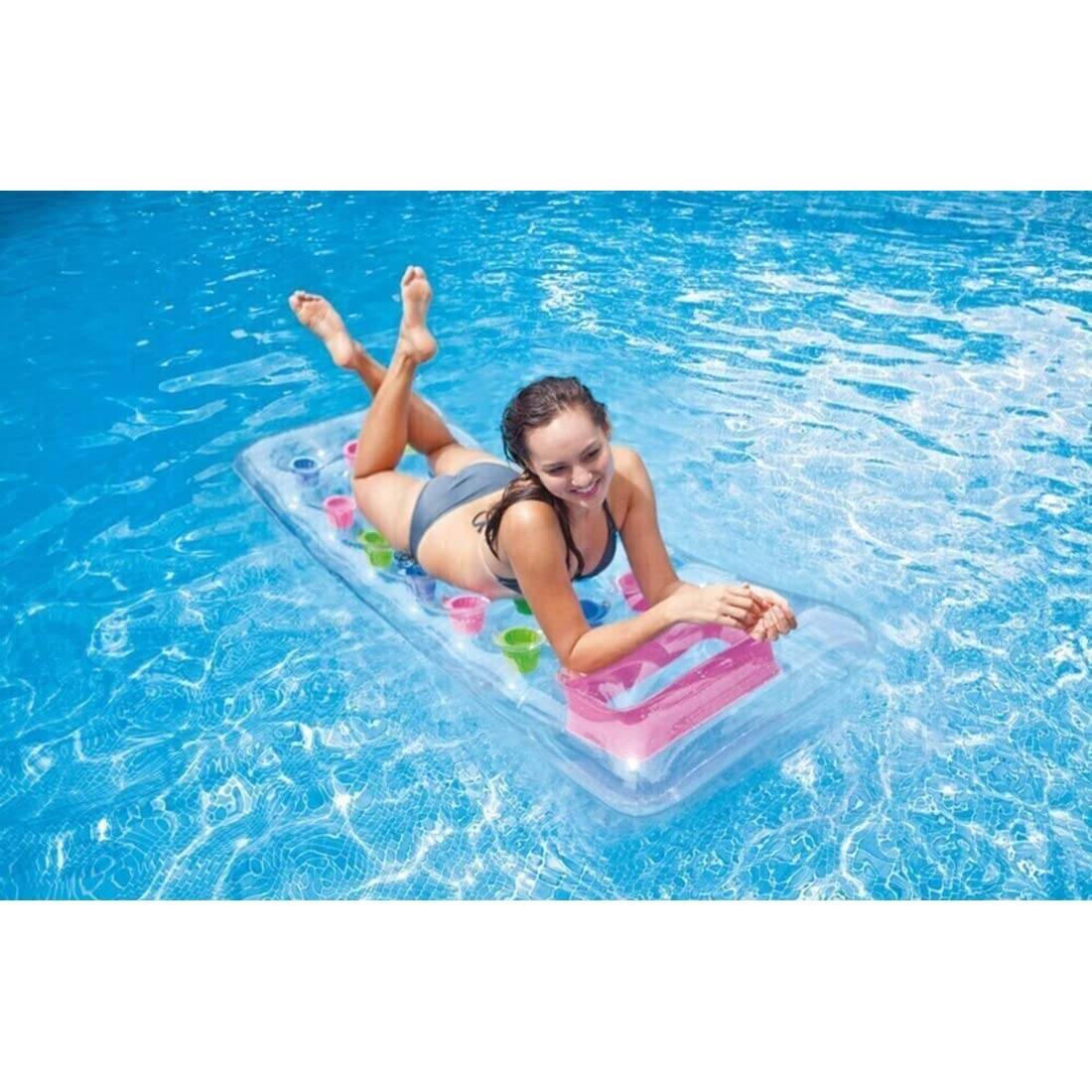 INTEX Transparente Matratze mit Taschen