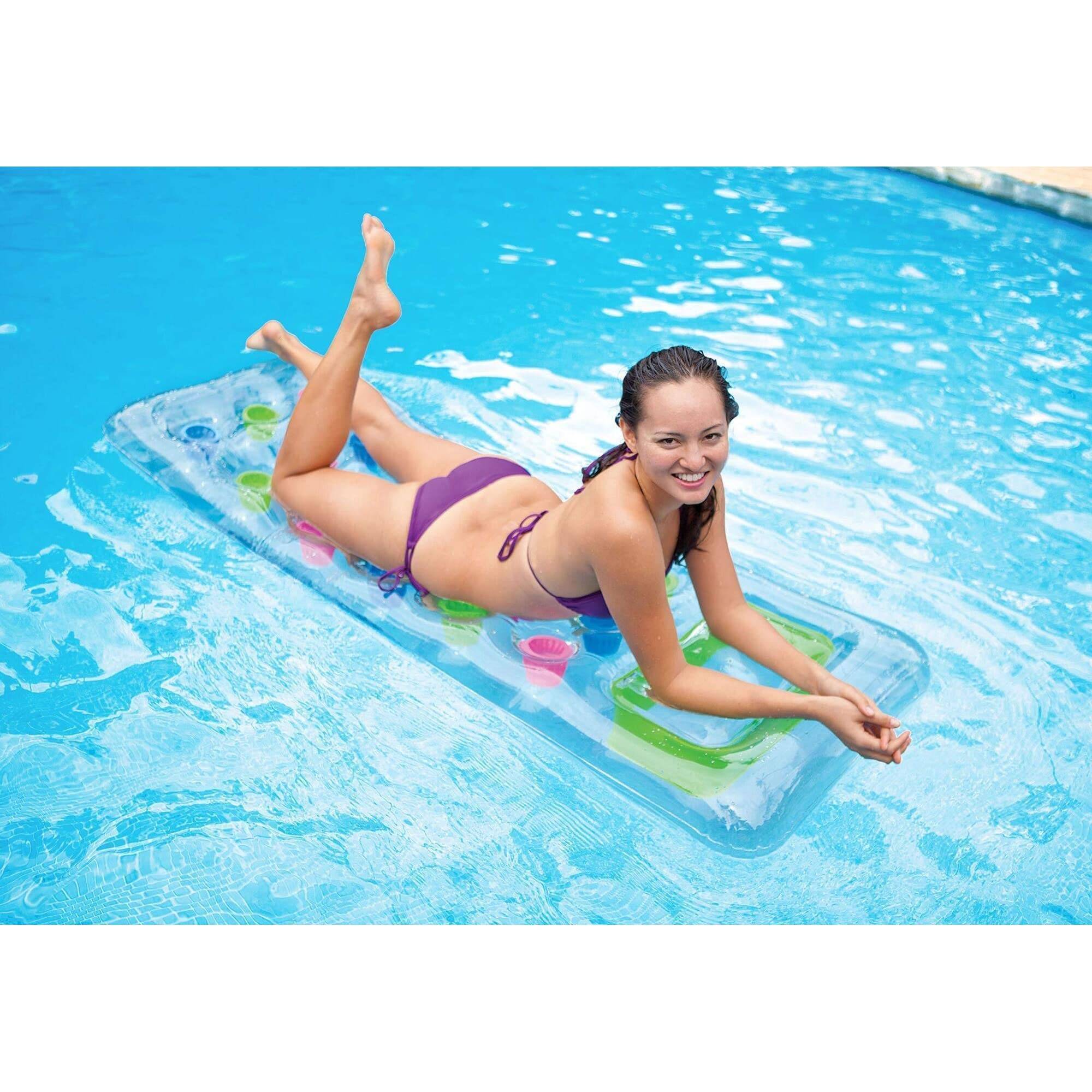 INTEX Transparente Matratze mit Taschen