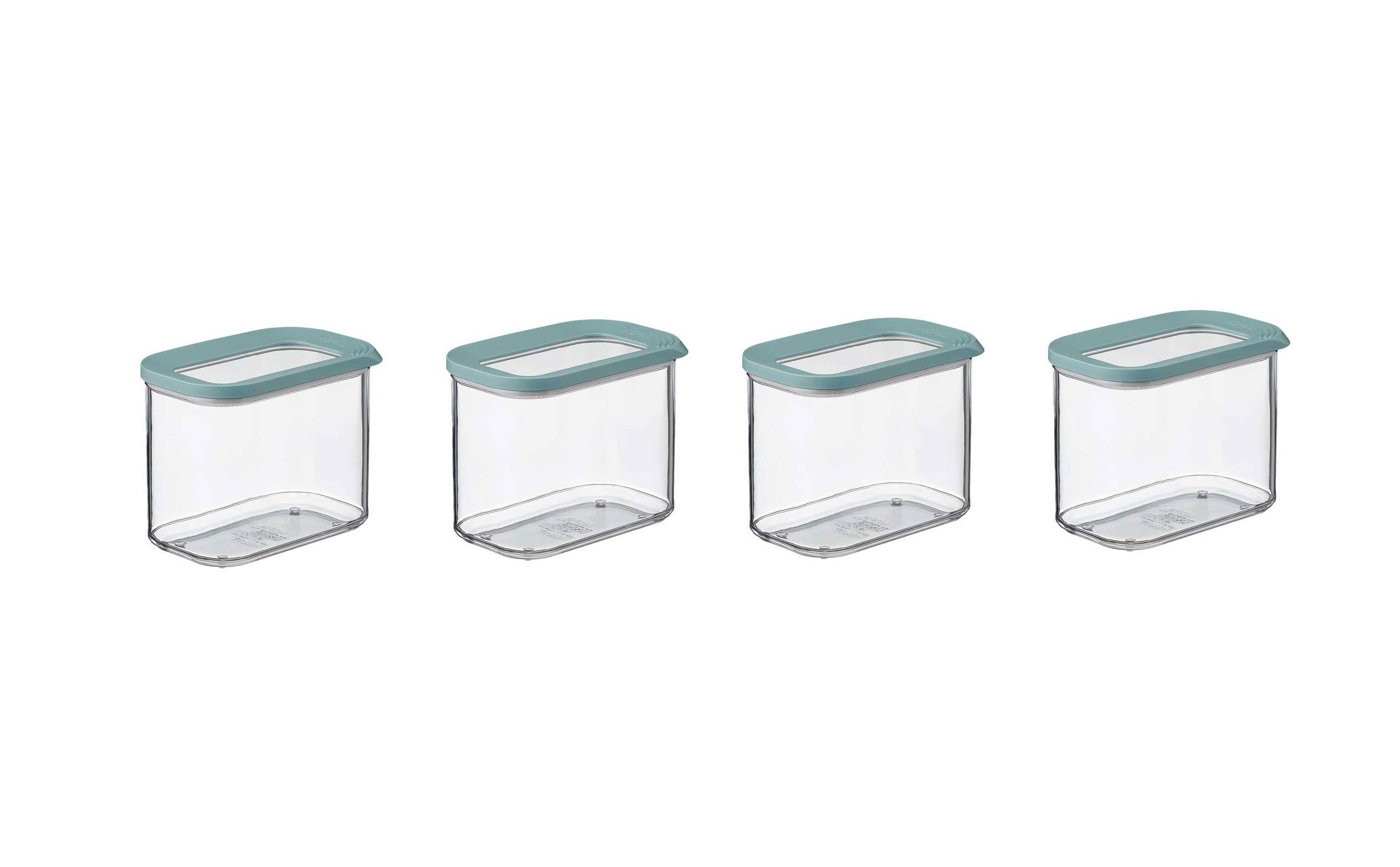 Mepal | 4-teiliges Set Vorratsdosen mit Deckel | Lebensmittelbehälter Rechteckige | Küchenorganizer aus Kunststoff | Vorratsbehälter Luftdicht |
