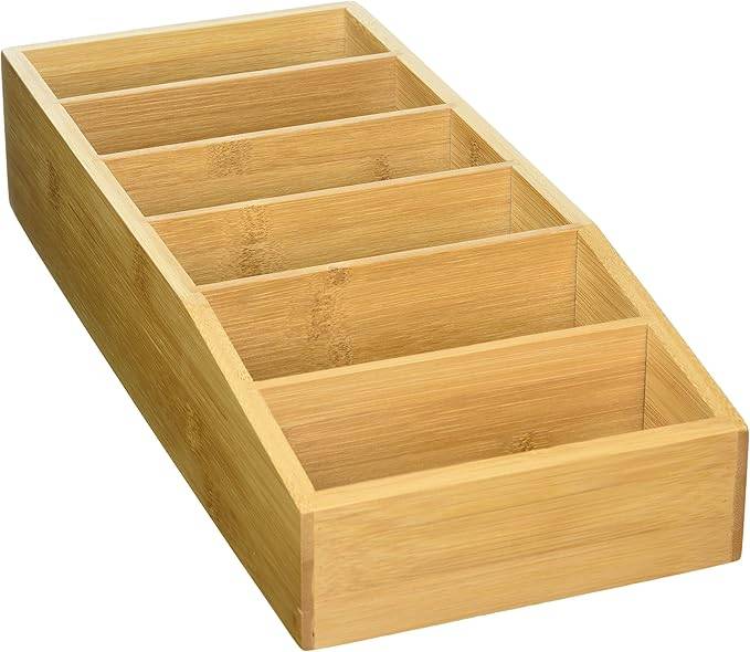 Kesper | Aufbewahrungsbox, Material: FSC®-zertifizierter Bambus, Maße: 15 x 35 x 7 cm, Farbe: Braun | 70822