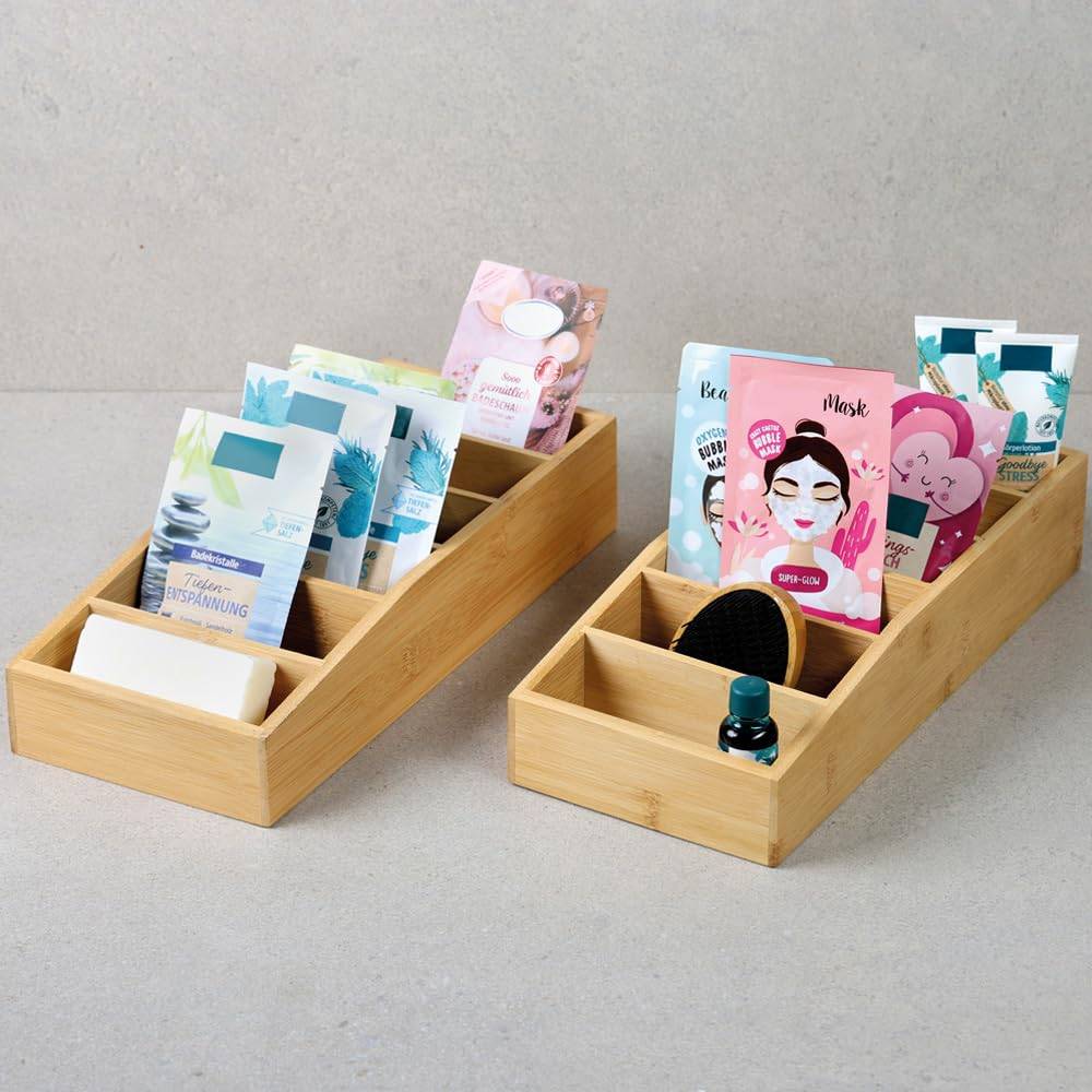 Kesper | Aufbewahrungsbox, Material: FSC®-zertifizierter Bambus, Maße: 15 x 35 x 7 cm, Farbe: Braun | 70822