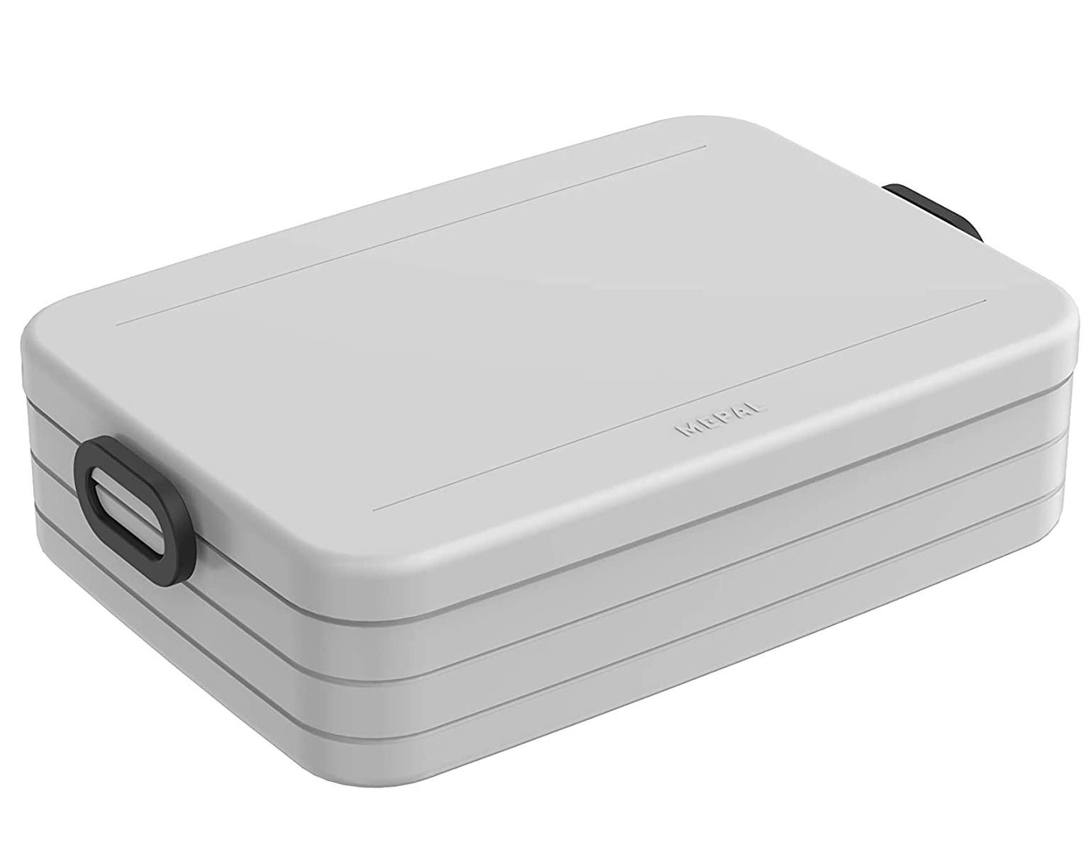 Mepal Take a Break Large – Limited Edition Cool Grey / Grau – 1500 ml Inhalt – Lunchbox mit Trennwand – ideal für Mealprep – spülmaschinen