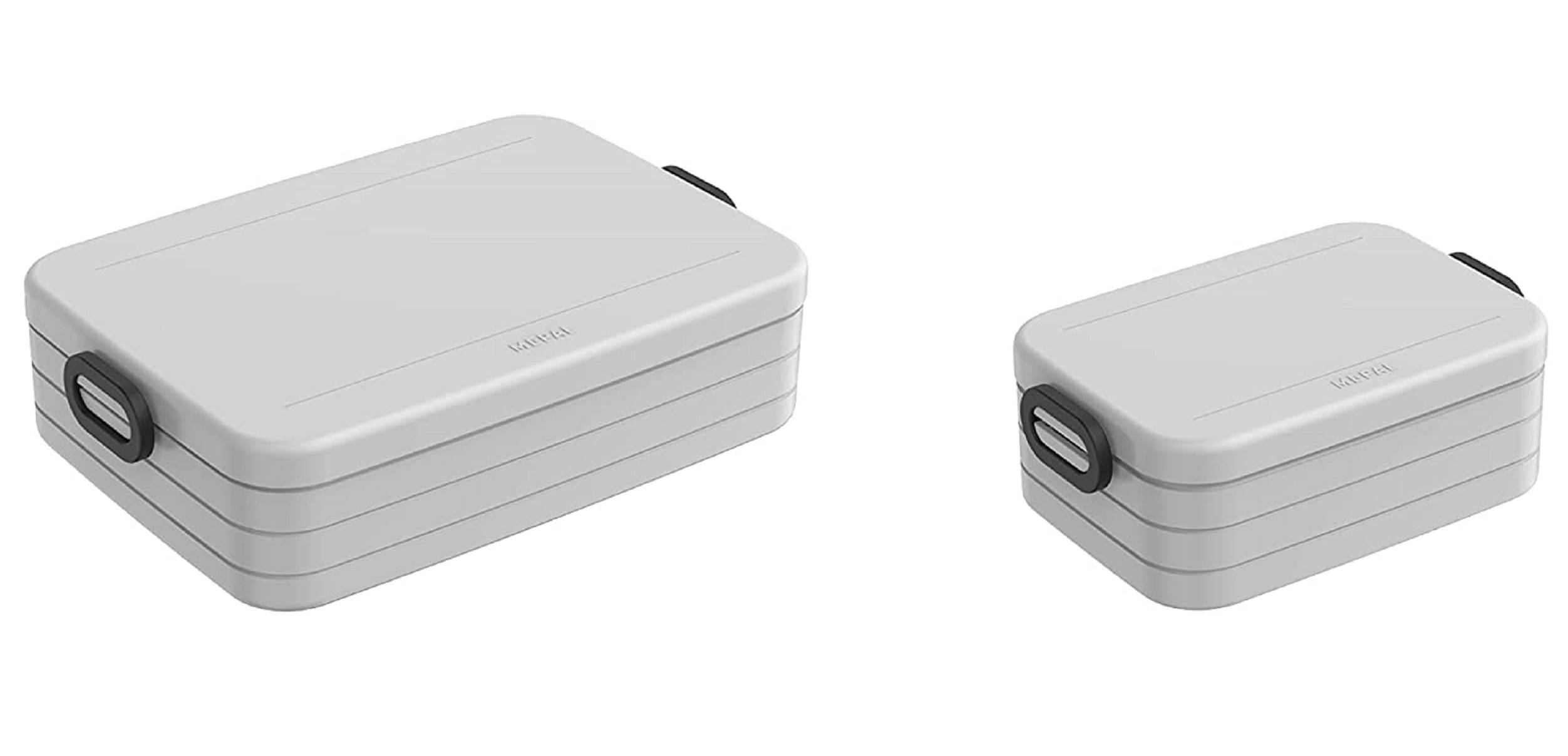 Mepal | Take a Break Set | Limited Edition Cool Grey | Lunchbox mit Trennwand | ideal für Mealprep | spülmaschinenfest