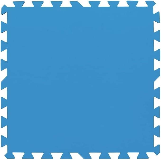 Bestway | Flowclear Pool-Bodenschutzfliesen-Set XL | 18 Stück á 50 x 50 cm | Blau | idealer Schutz für Pool und Rasenfläche