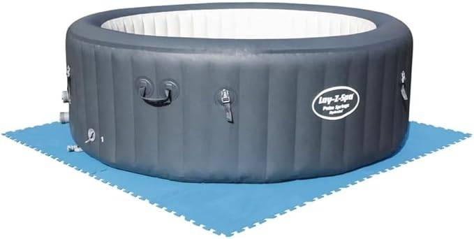 Bestway | Flowclear Pool-Bodenschutzfliesen | 9 Stück á 50 x 50 cm | Blau | ideal um Schutz des Poolbodens und des Rasens