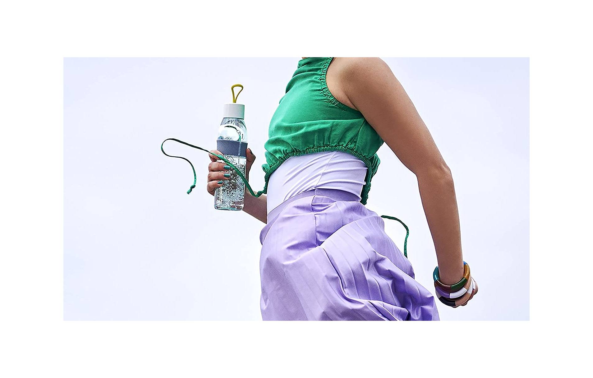 Mepal Limited Edition Trinkflasche Ellipse-Lemon Vibe – 500 ml Inhalt – auch für kohlensäurehaltige Getränke