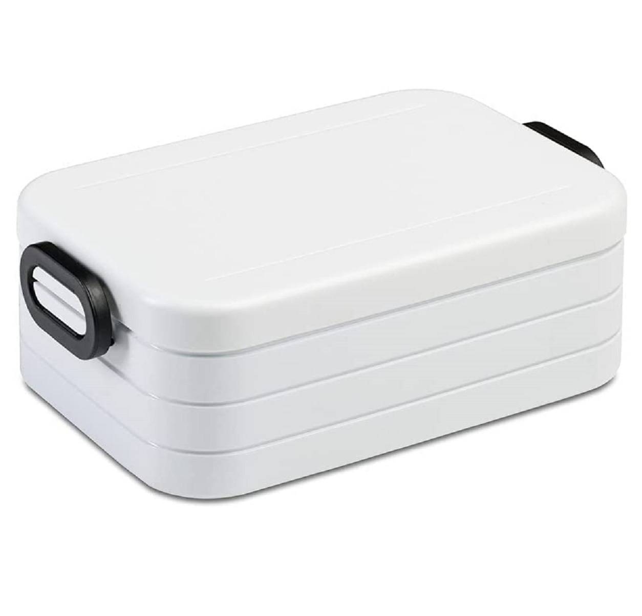 2-tlg. Mepal Take a Break Set – Nordic Weiß / Weiss – Groß / Klein – Lunchbox mit Trennwand – ideal für Mealprep – spülmaschinenfest, AB