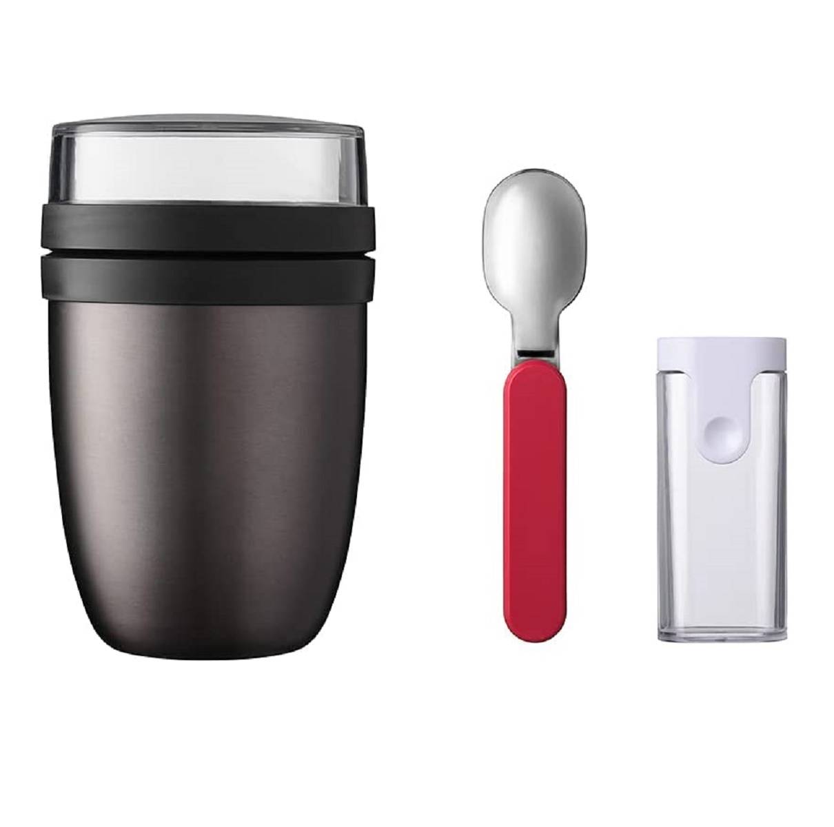Mepal Thermo Lunchpot Ellipse Plus Faltbarer Löffel Lunchbox Essensbehälter Thermo (titanium)