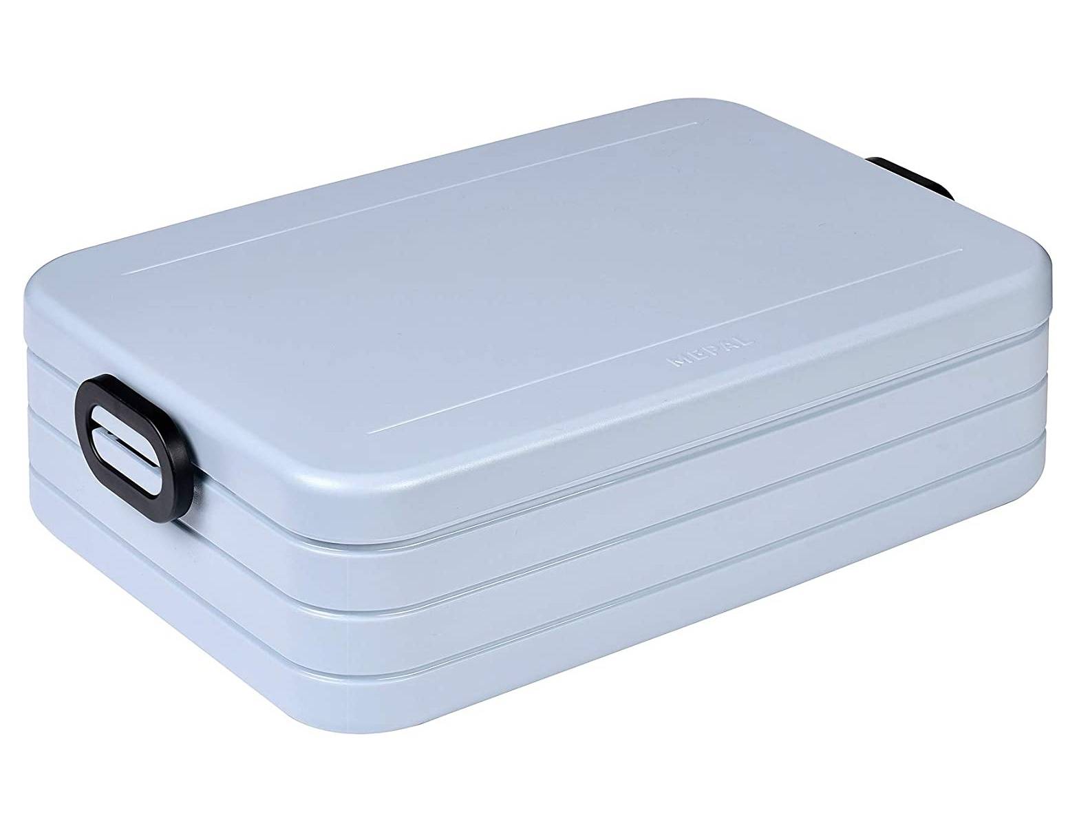 Mepal Take a Break Large – Old Nordic Blue – 1500 ml Inhalt – Lunchbox mit Trennwand – ideal für Mealprep – spülmaschinenfest, Polypropyle