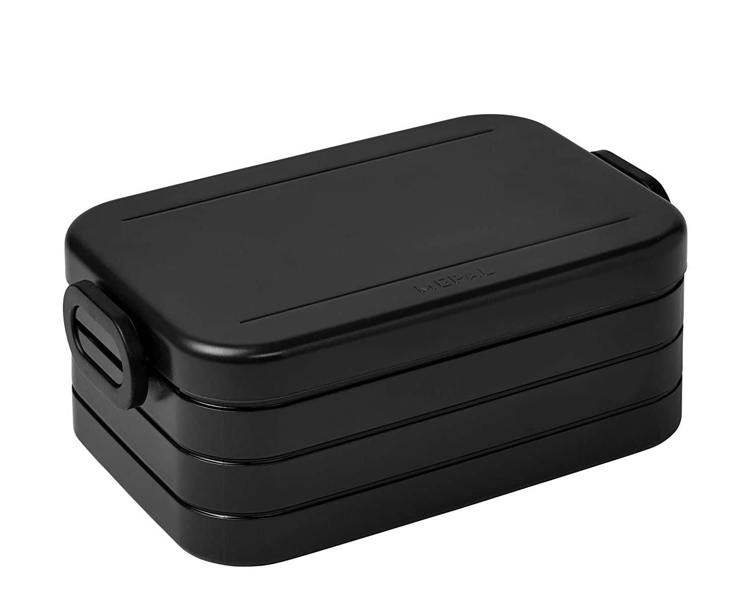 Mepal Take a Break midi – Limited Edition Schwarz / Black Edition – 900 ml Inhalt – Lunchbox mit Trennwand – ideal für Mealprep – spülmasc