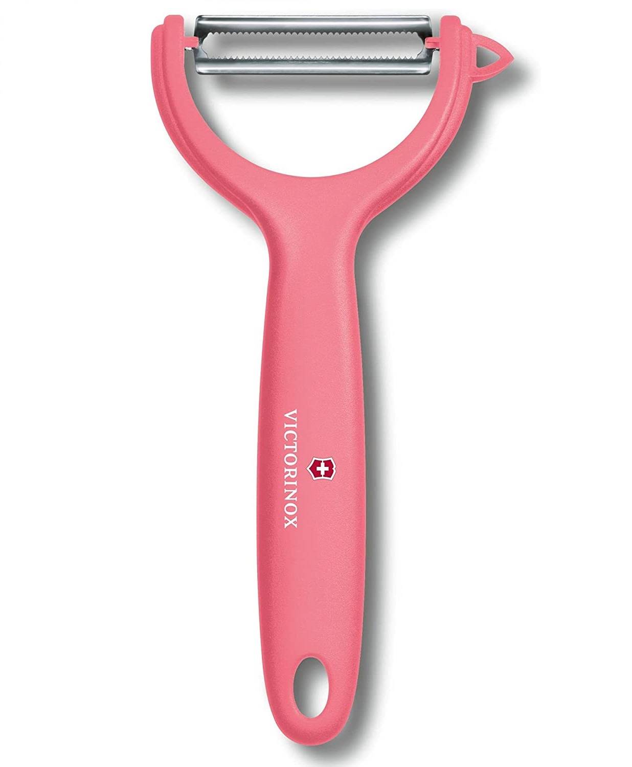 Tomaten-/Kiwischäler mit rostfreier Zackenschliffklinge, hellrot