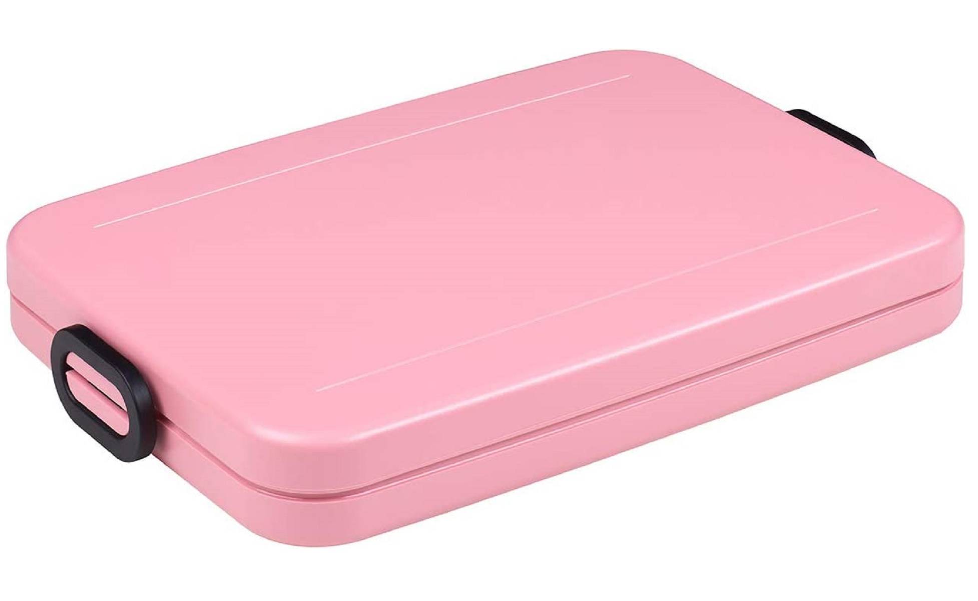 Mepal Lunchbox Take a Break flat – Nordic pink – 900 ml Inhalt – Brotdose für die Laptoptasche – für bis zu 4 Butterbrote – spülmaschinen